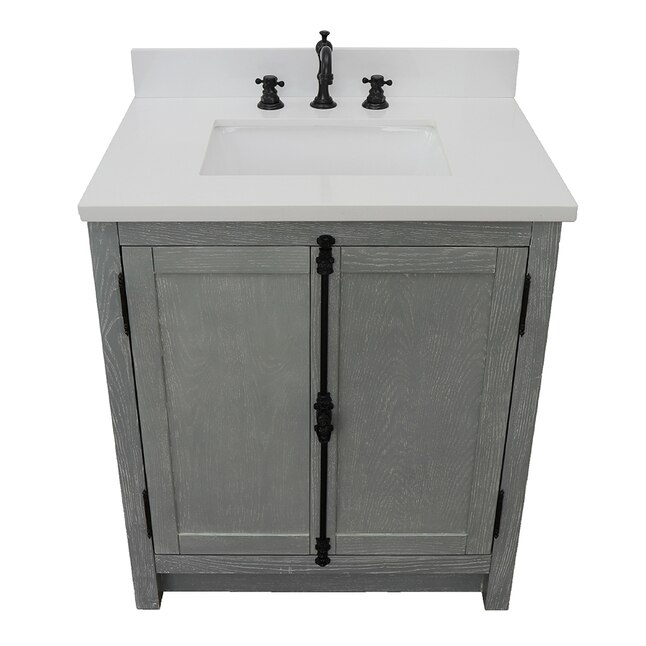 Bellaterra Home LV0100-GYA Single Vanity- Cab only 30-in Gray Ash Bellaterra Home LV0100-GYA Single Vanity- Cab only 30-in Gray Ash