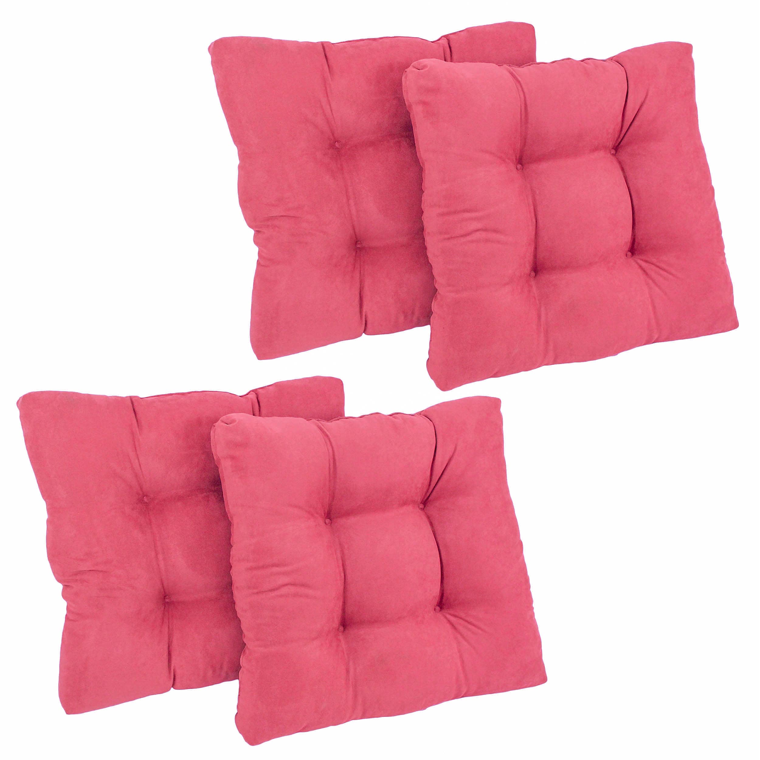 4 Piece Indoor Velour Cushion Set