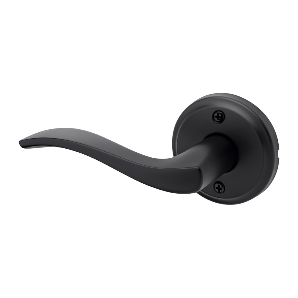 Kwikset Signature Series 97881-026 Sedona Matte Black Left-handed Interior/Exterior Dummy Door Handle
