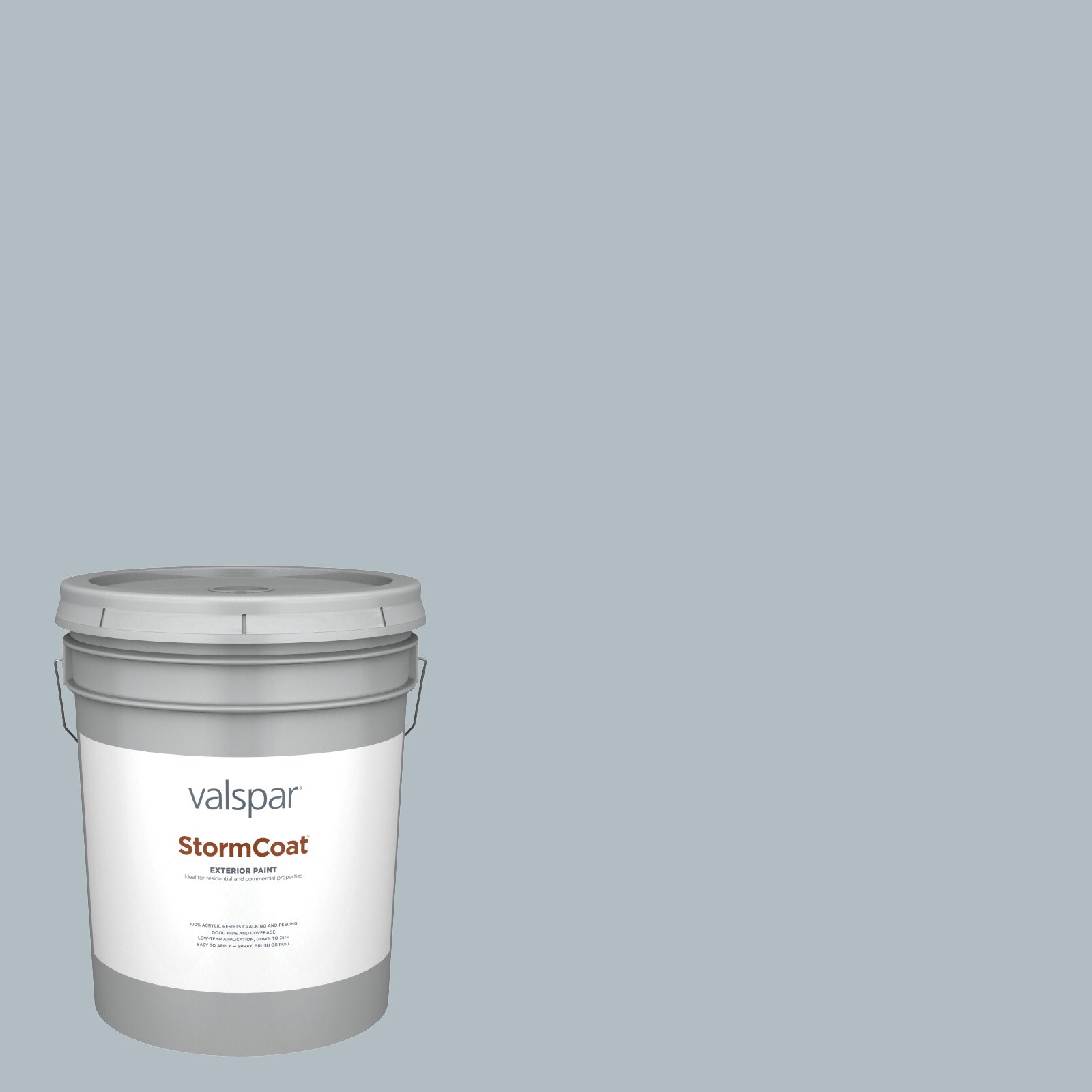 Valspar 5001-1B-148692 Storm Coat Semi-gloss Grey Brook 5001-1B Latex Exterior ( 5-gallon )