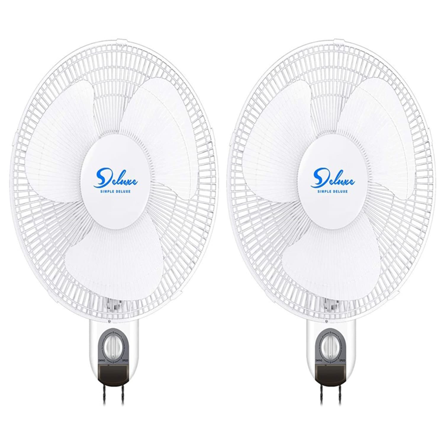 Mondawe MO-H3WA216 16-Inches 120 -Volt 3 -Speed High Velocity Indoor/Outdoor White Oscillating Box Fan Fan