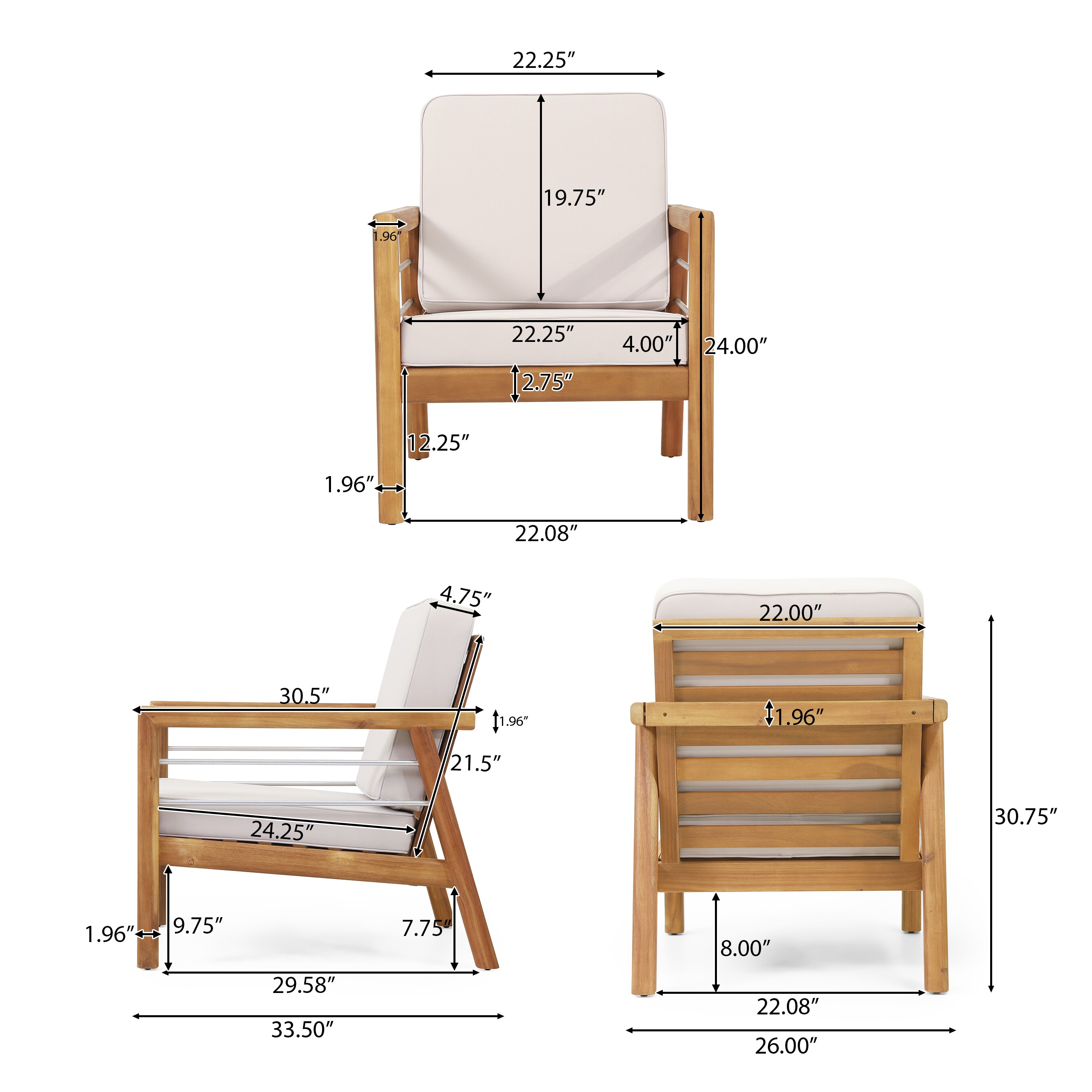 Christopher Knight Home 317018 Patio-Chairs - View #8