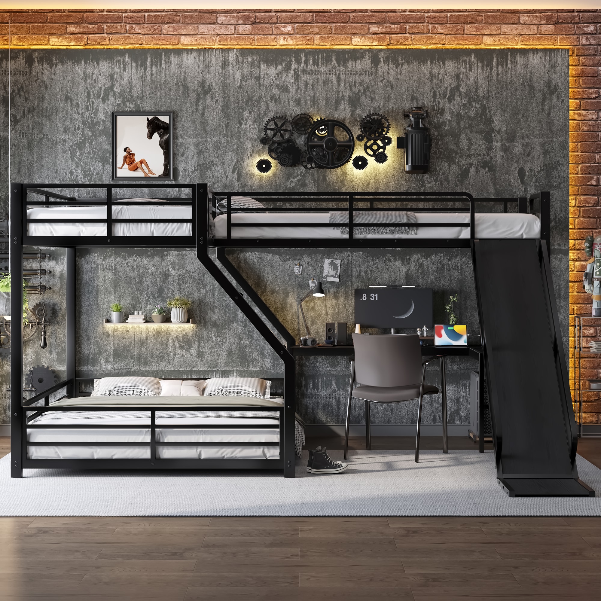 LUXEYARD DS-M-BAC04819 Bunk-Beds - View #3