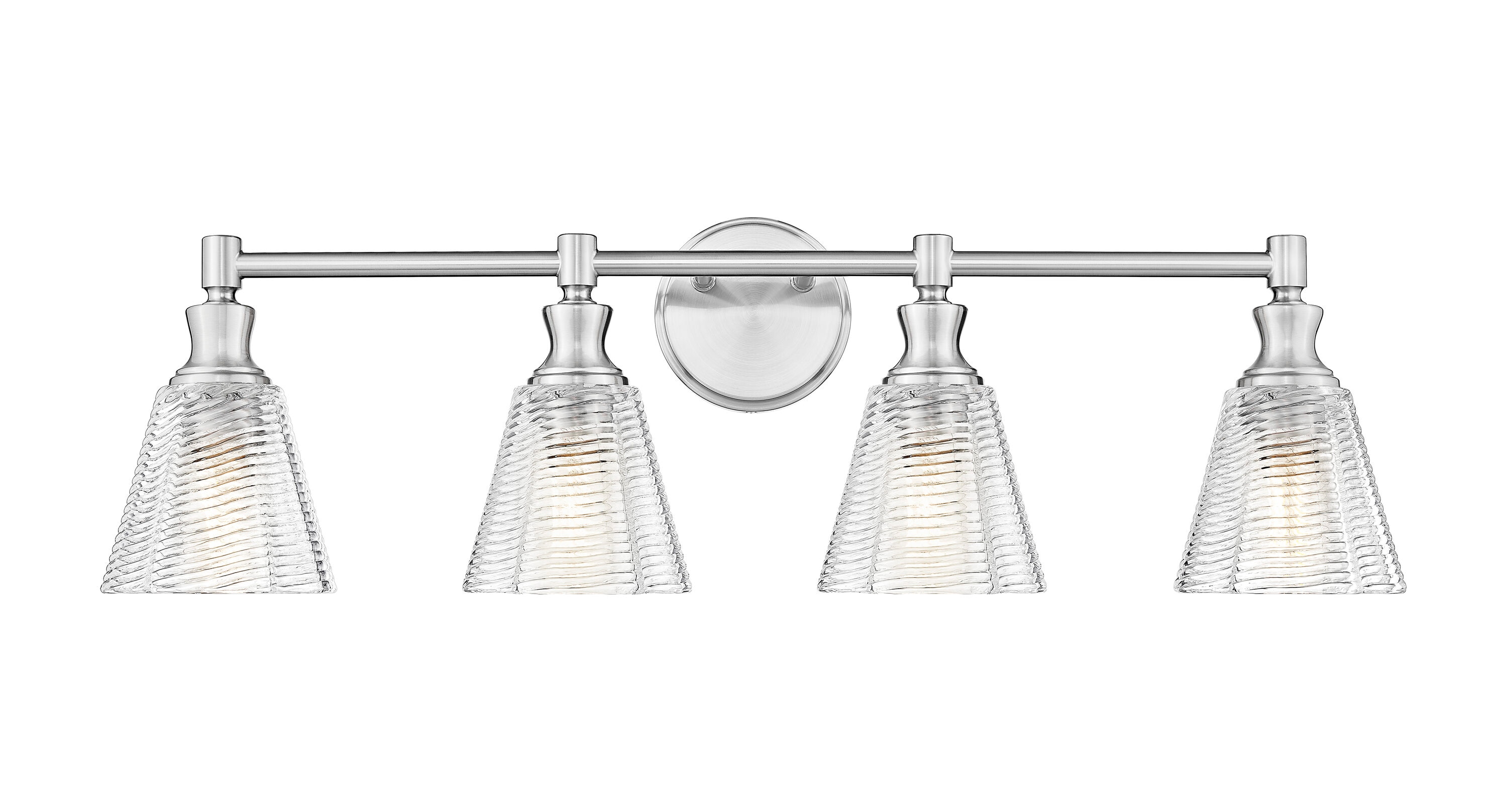 Z-Lite Auden 31.75in Brushed Nickel Fixture with Clear Glass Shade