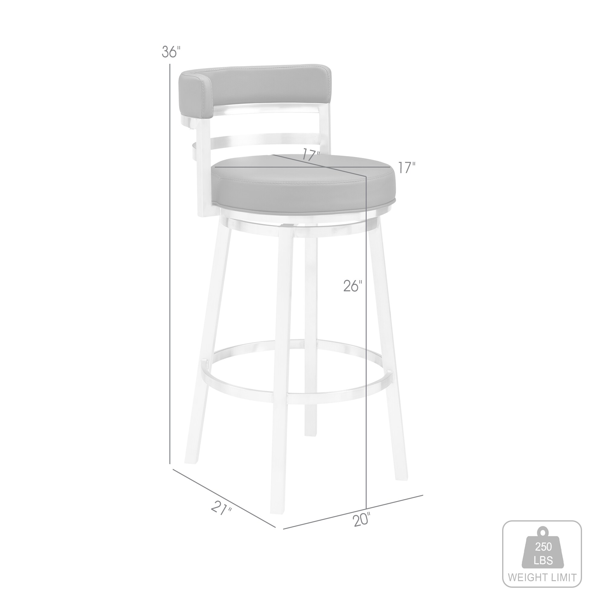 Armen Living 840254335110 stools - View #3
