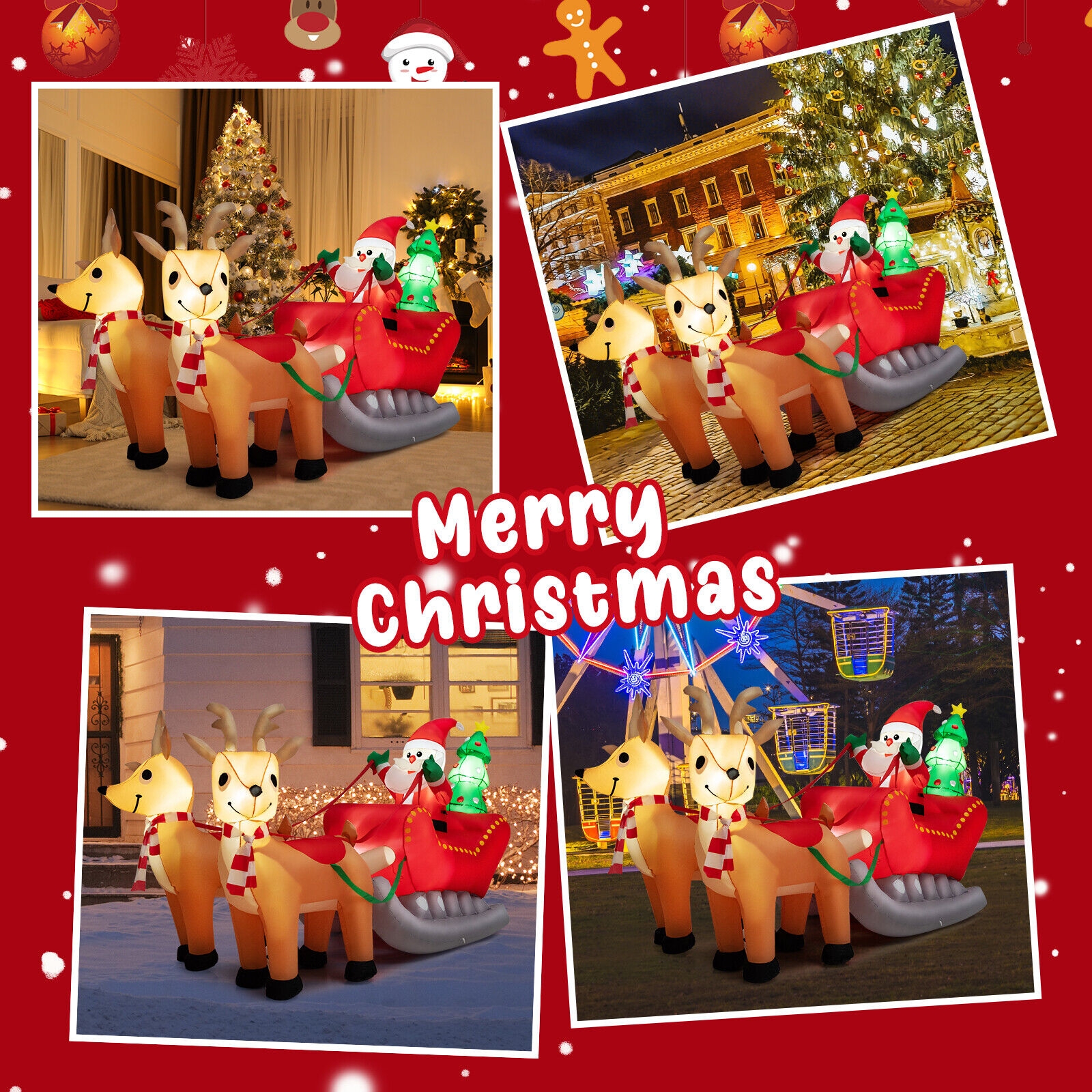 WELLFOR HYZ24104US Christmas-Inflatables - View #8