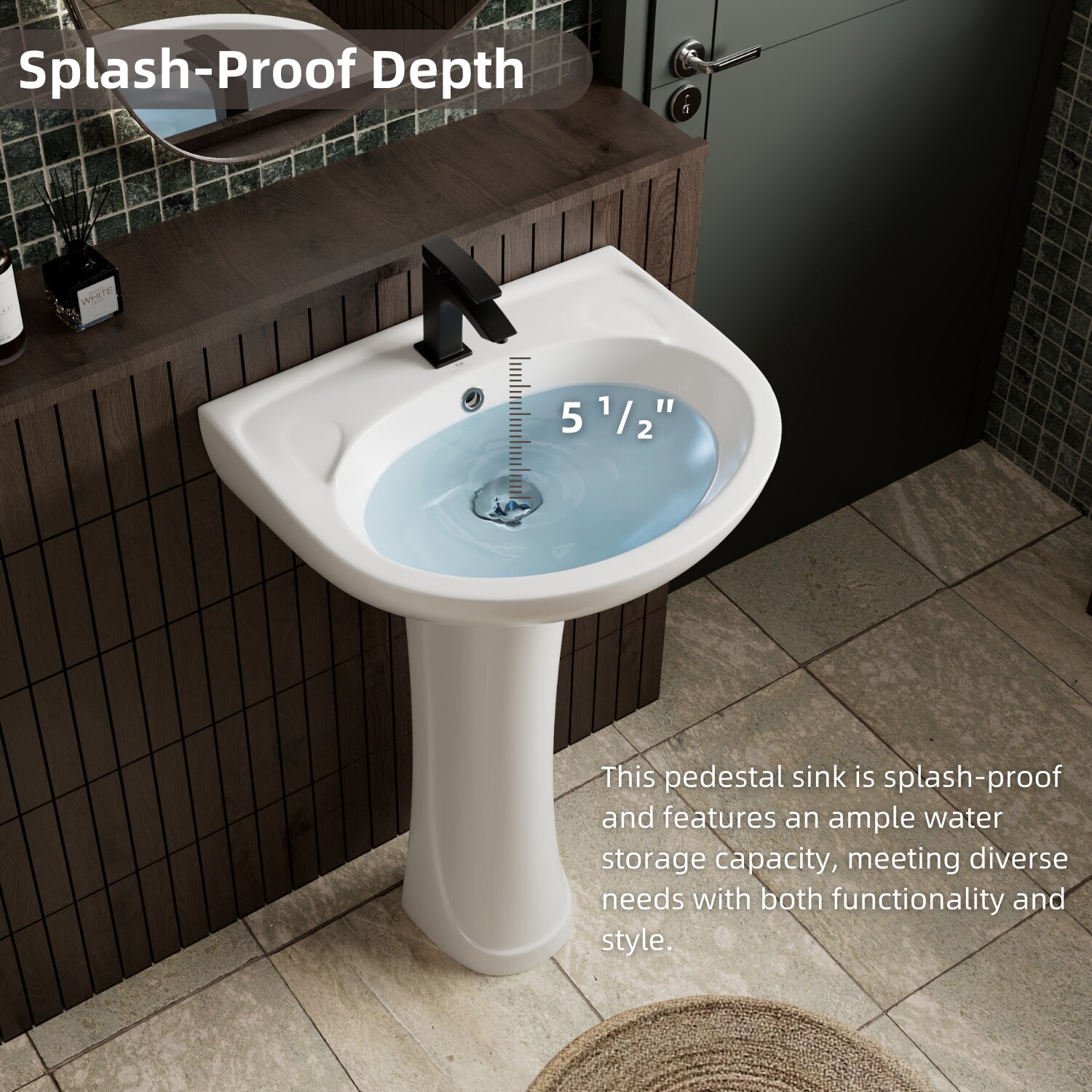 Los Flexi LSLFBPS-SC2017-1 Complete-Pedestal-Lavatories - View #7
