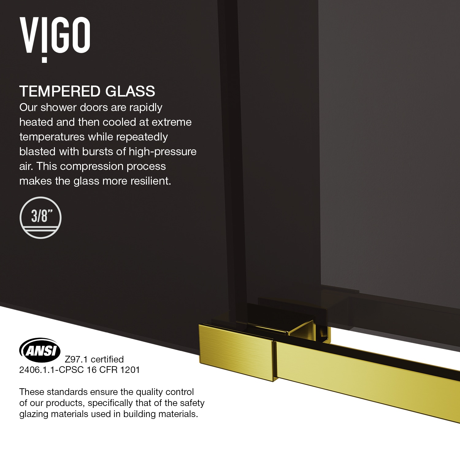 VIGO VG6041MGBLK7274 Shower-Doors - View #13