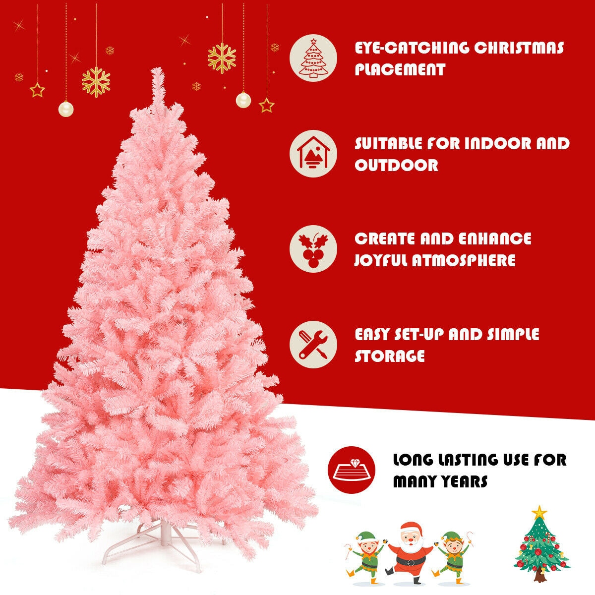 Forclover HYFW-TR822 Artificial-Christmas-Trees - View #4