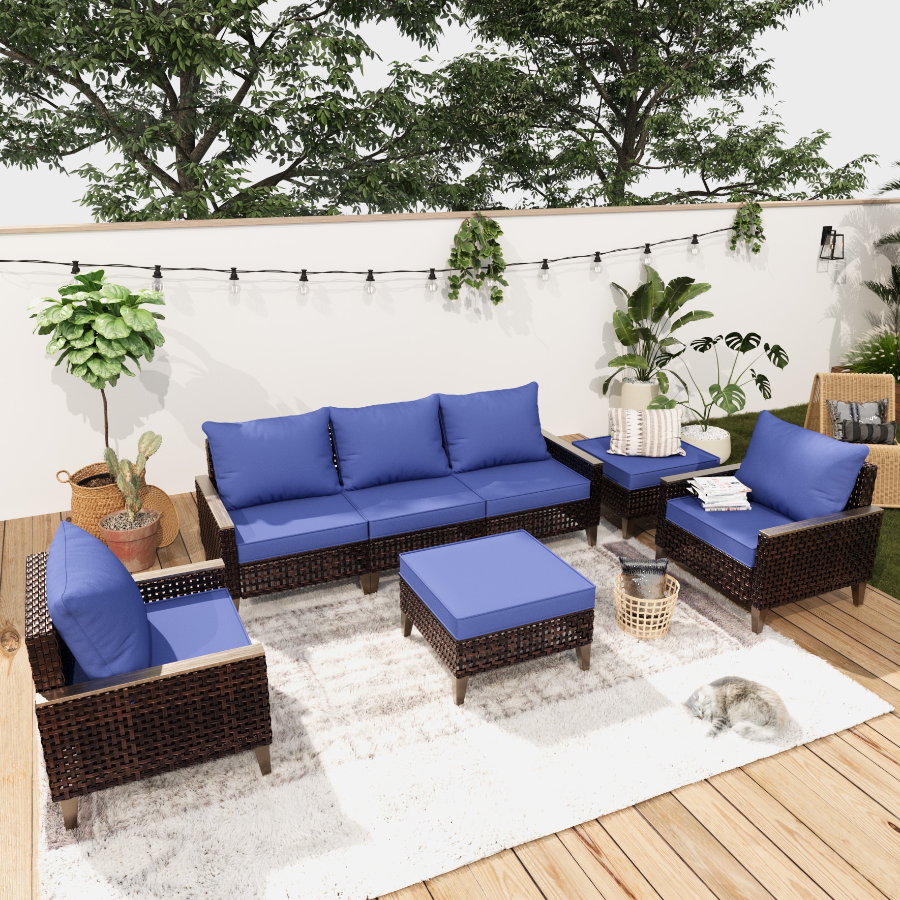 CESICIA R29-5P-BR Patio-Conversation-Sets - View #5