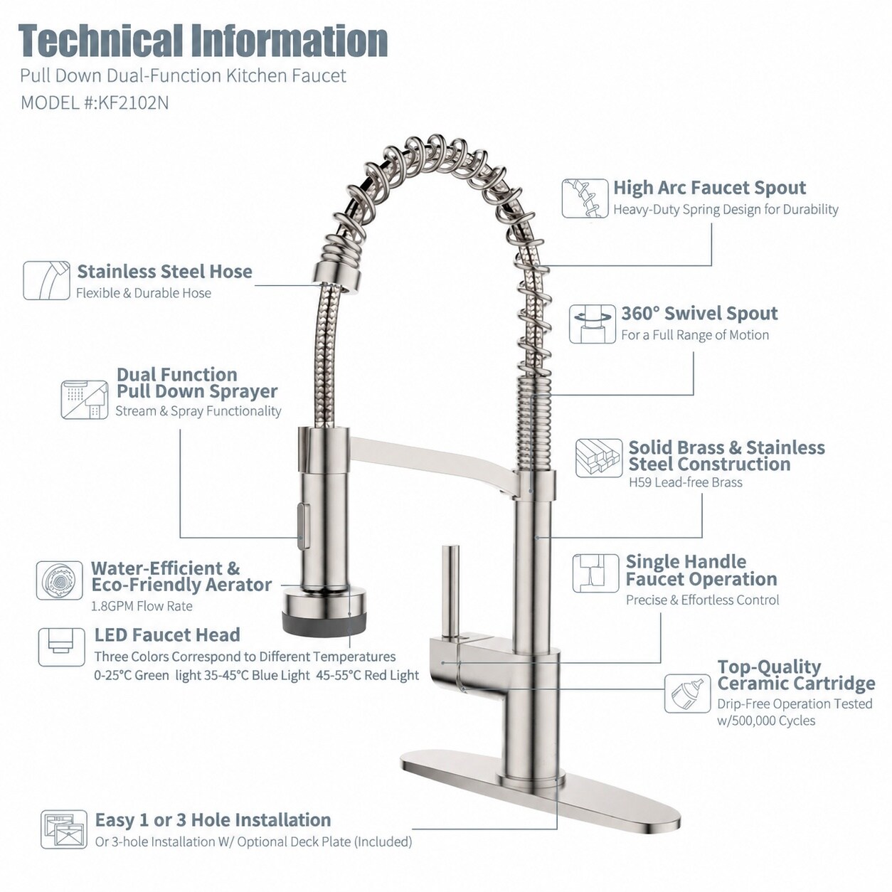 AKSCYZM LAK0728K065 Kitchen-Faucets - View #5