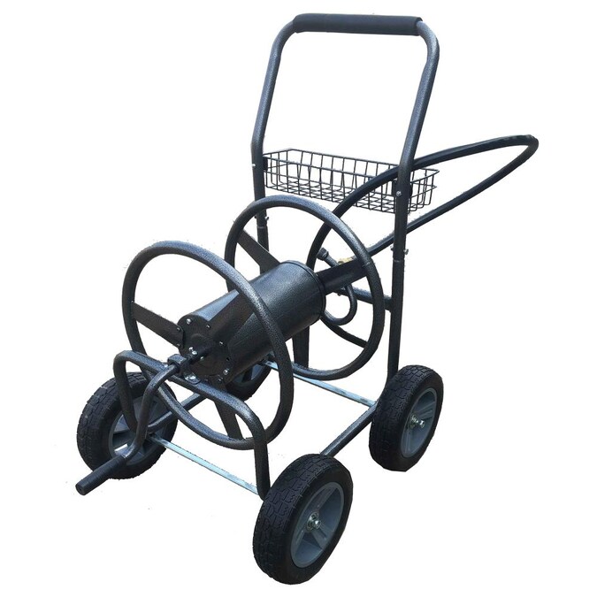 4 Wheel Hose Reel Cart, Garden Hose Cart With Wheels