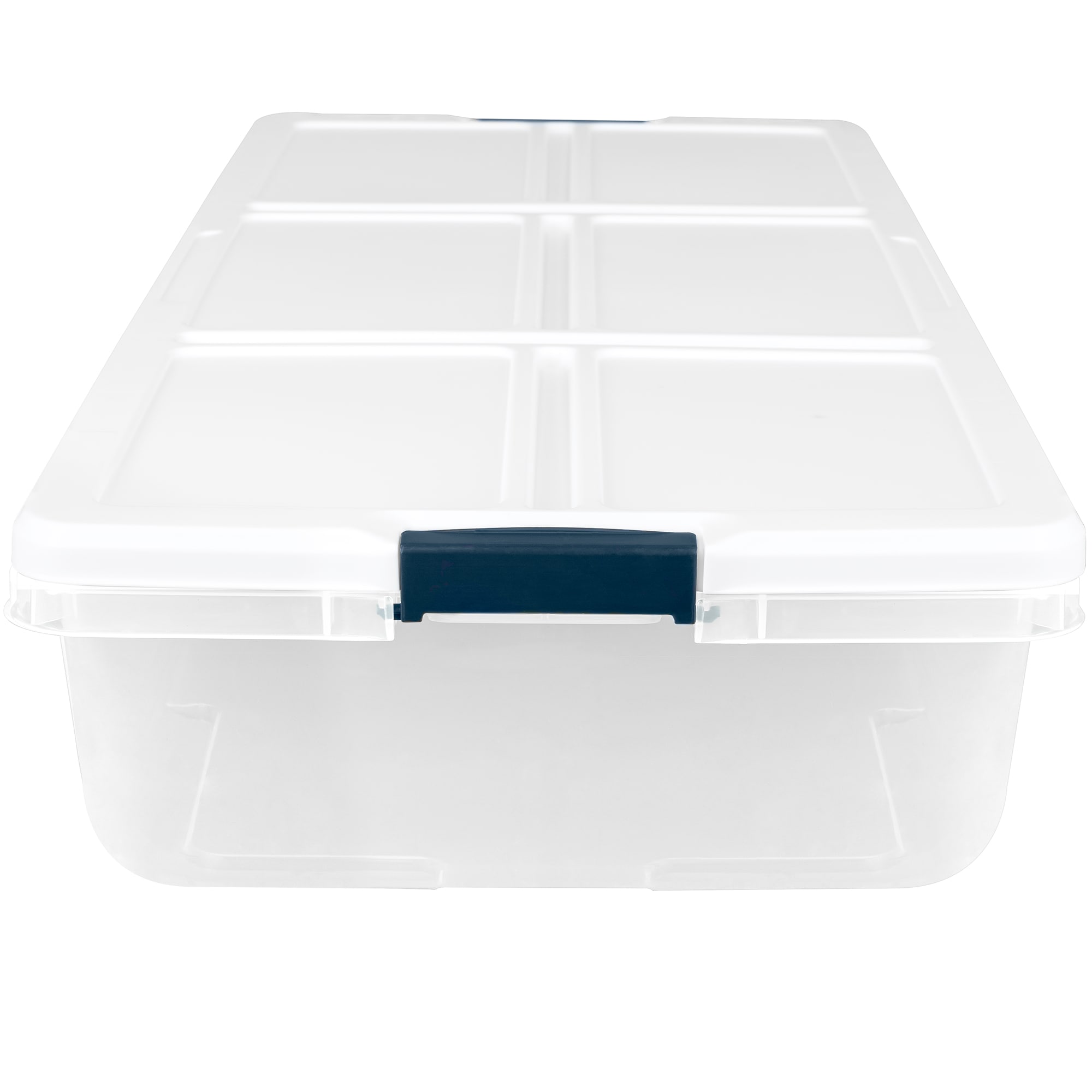 Project Source Large 13.25-Gallons (53-Quart) Clear Tote with