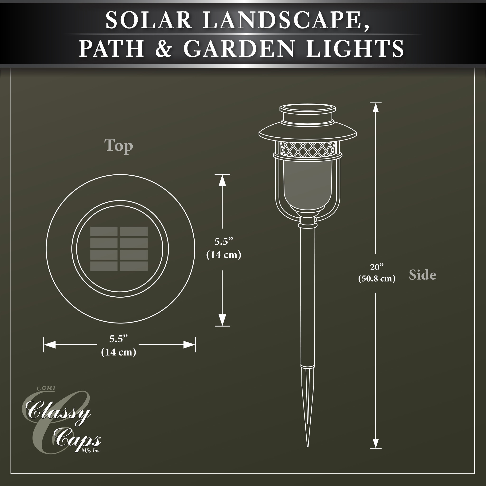 Black Stainless Steel Solar LED Pathway Light Pack, Set of 2