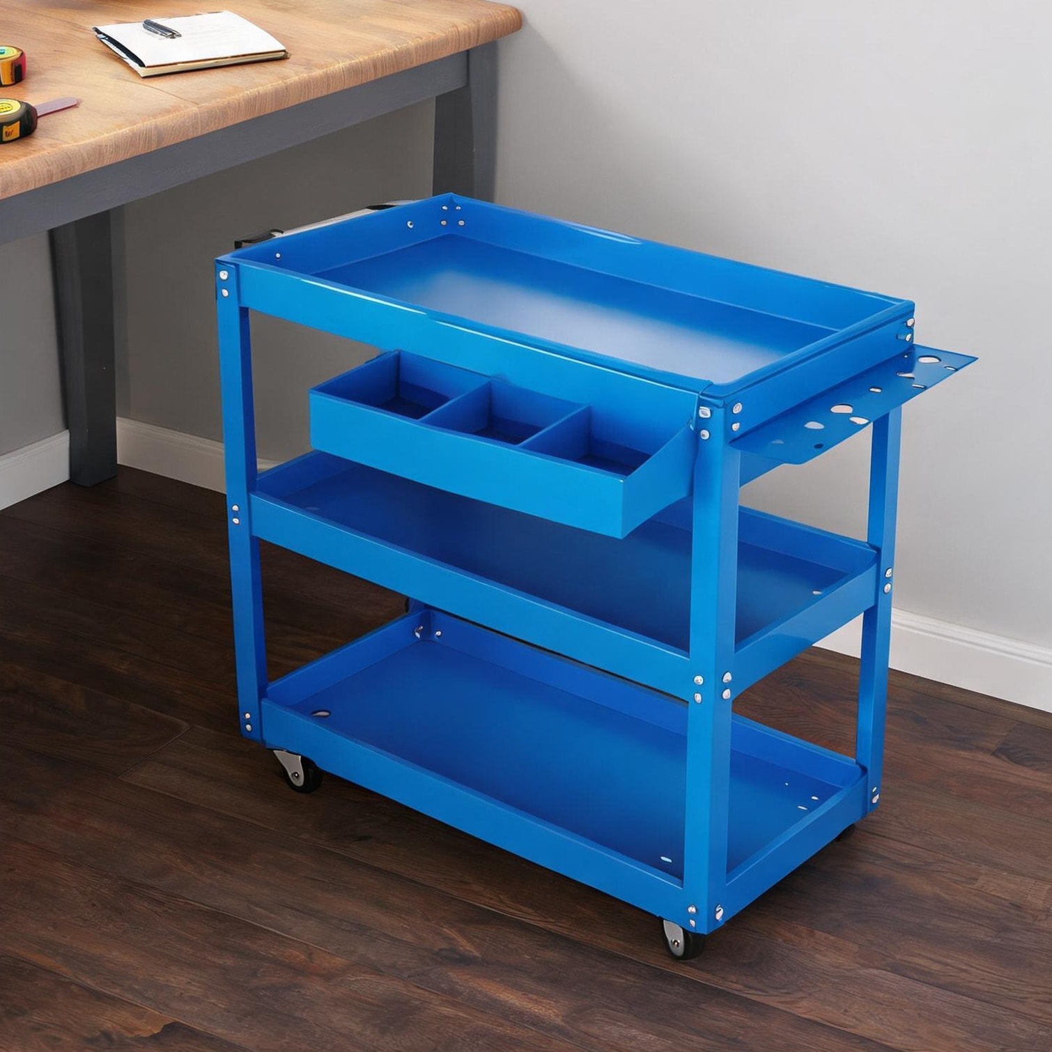 Watnature Industrial and Commercial Equipment with Metal Frame pairing 31x14 Inches with Blue and Storage