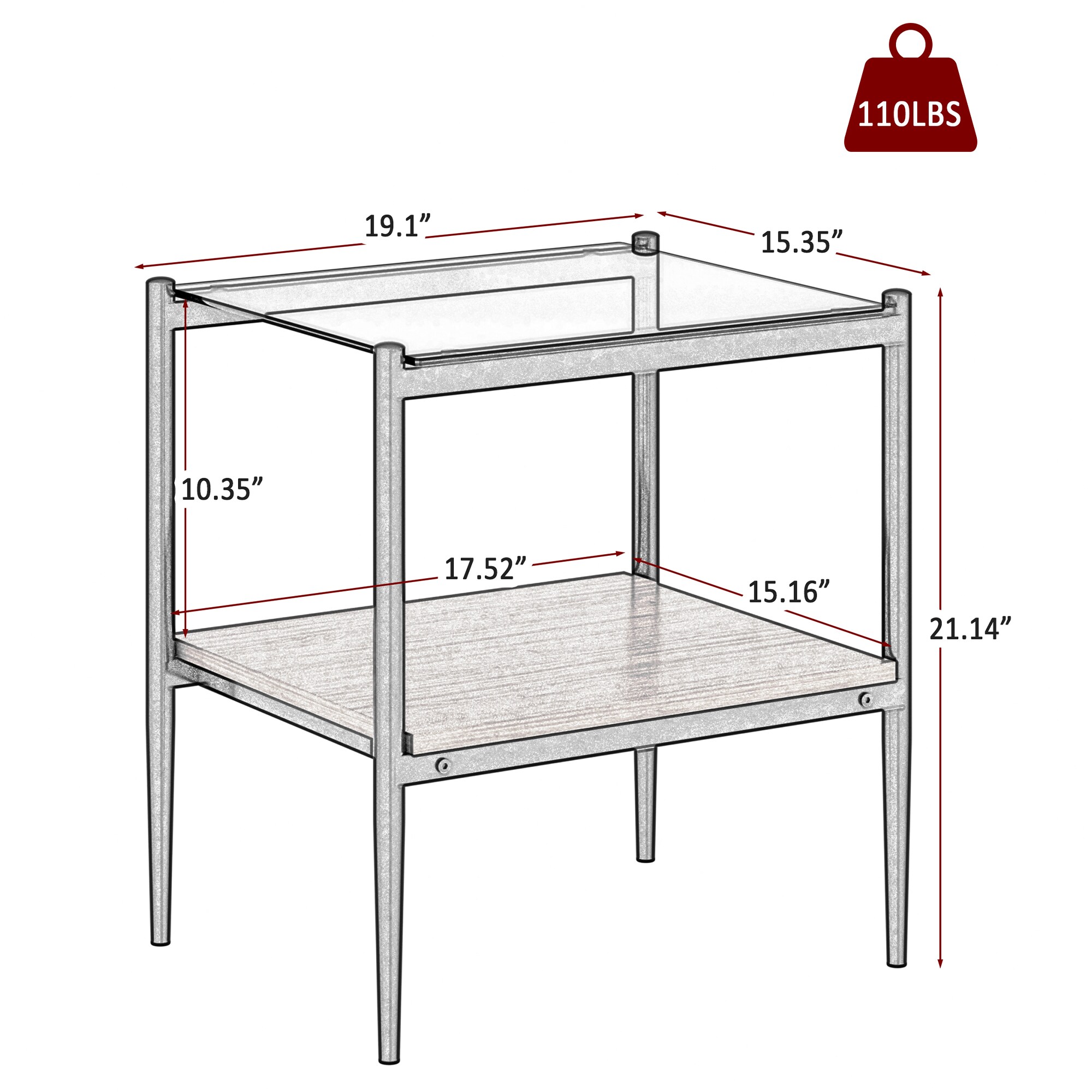 Maocao Hoom JLP184249 End-Tables - View #4