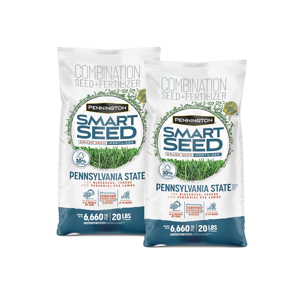 Pennington Smart Seed Penn State 2-Pack 40-lb Mixture/Blend Grass Seed ...