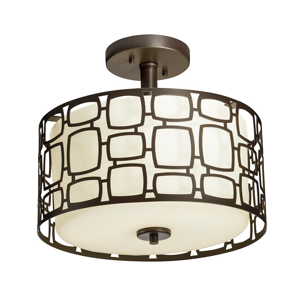 Kichler 38193 Sabine 2-Light Olde Bronze Semi-Flush mount light
