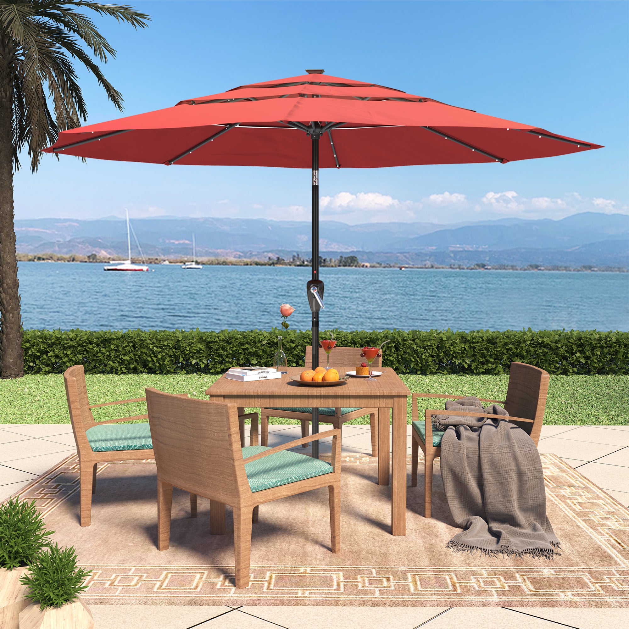 Boyel Living BOHT113LED-RD Umbrellas-2 - View #4