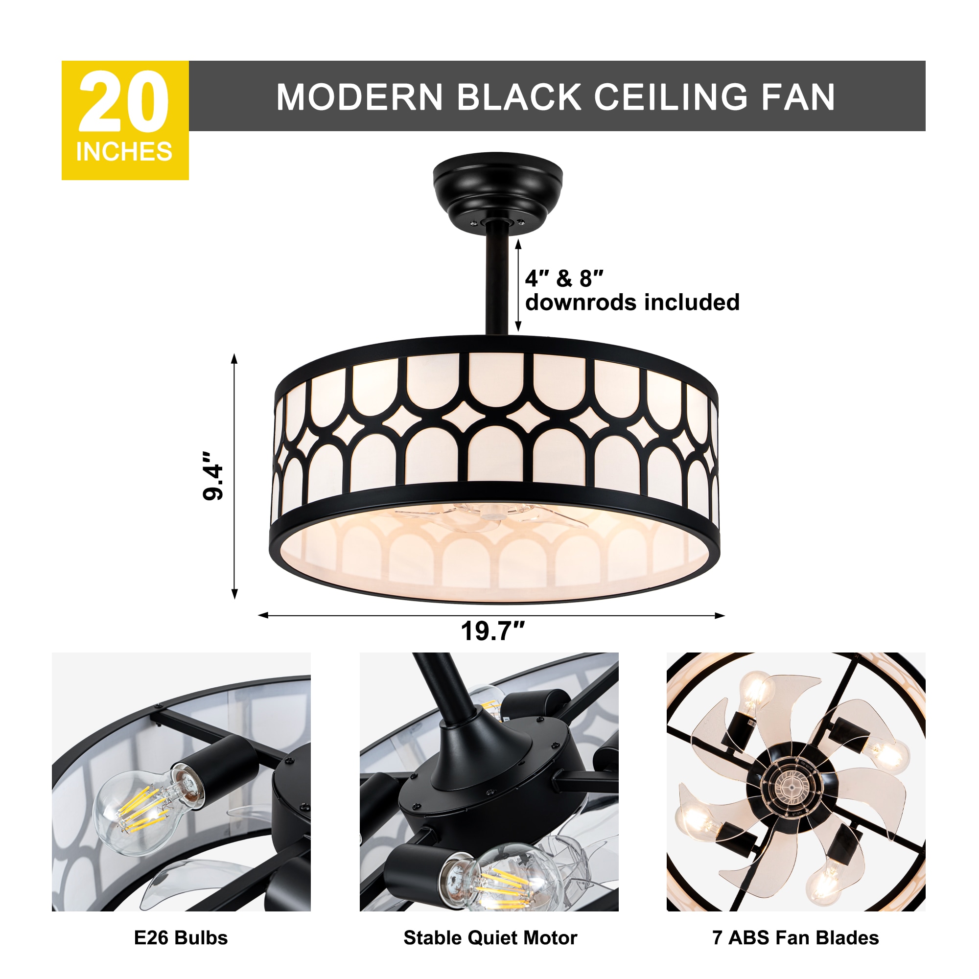 Oaks Decor DC2006-B Ceiling-Fans - View #6