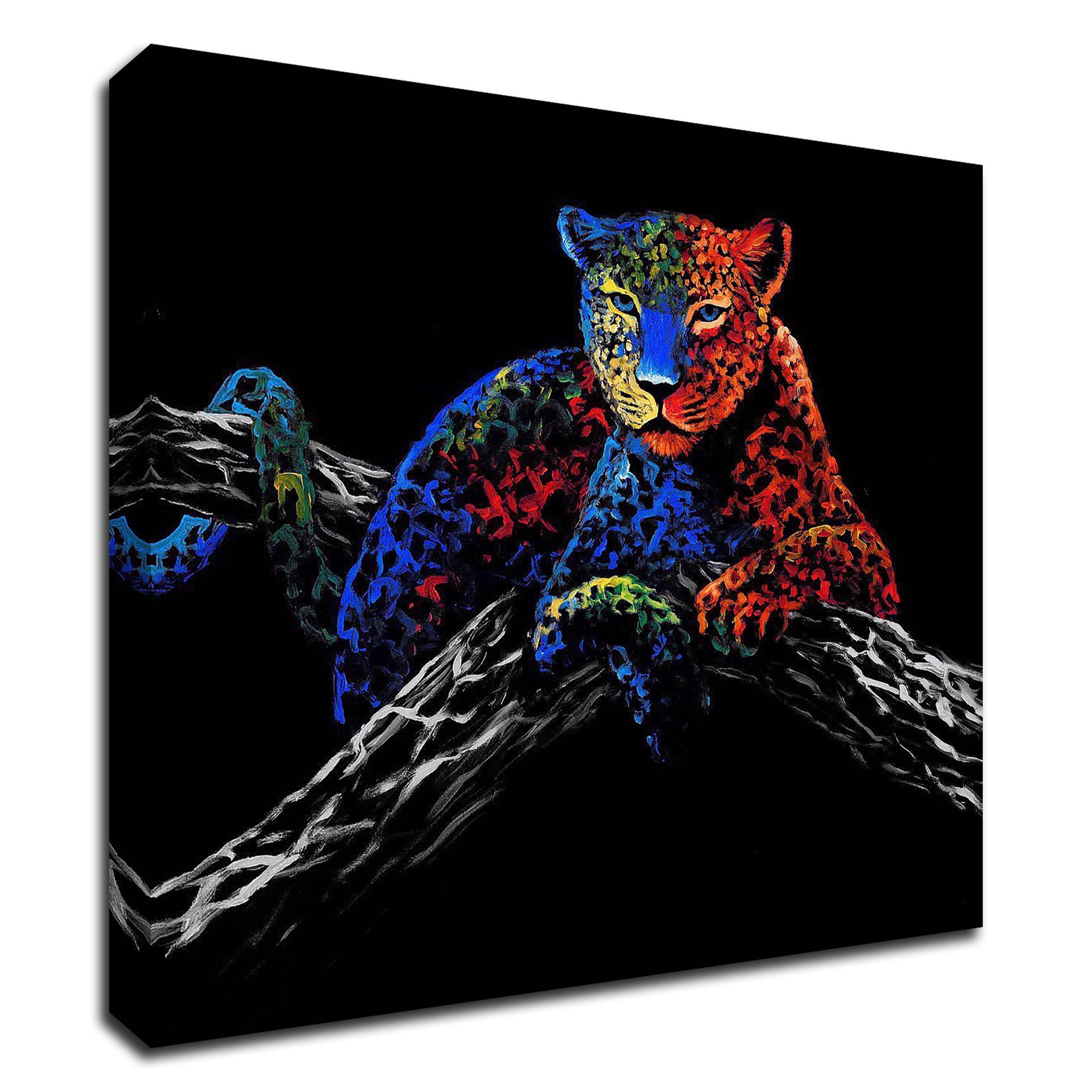Tangletown Fine Art 8INSUM111C-1818 The Cheetah Clara Summer 18-in H x 18-in W Animals Print on Canvas