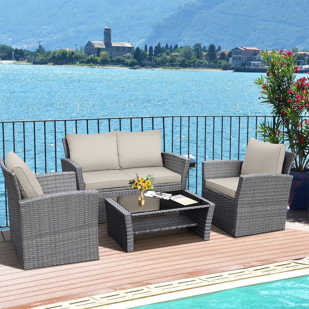 WELLFOR OUG67841ABN+ Patio-Conversation-Sets - View #4