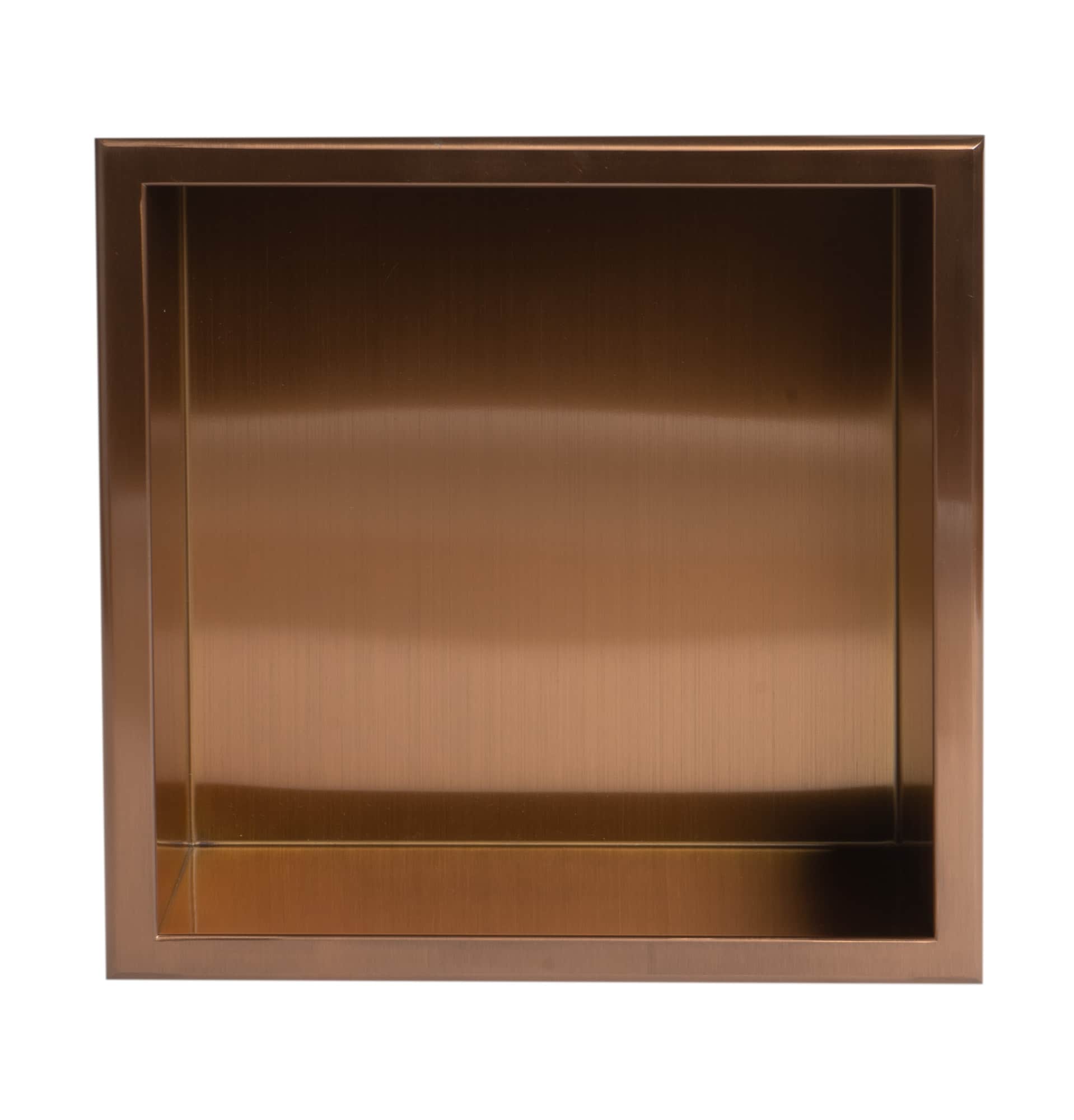 Brushed Copper Stainless Steel Wall Mounted Shower Niche