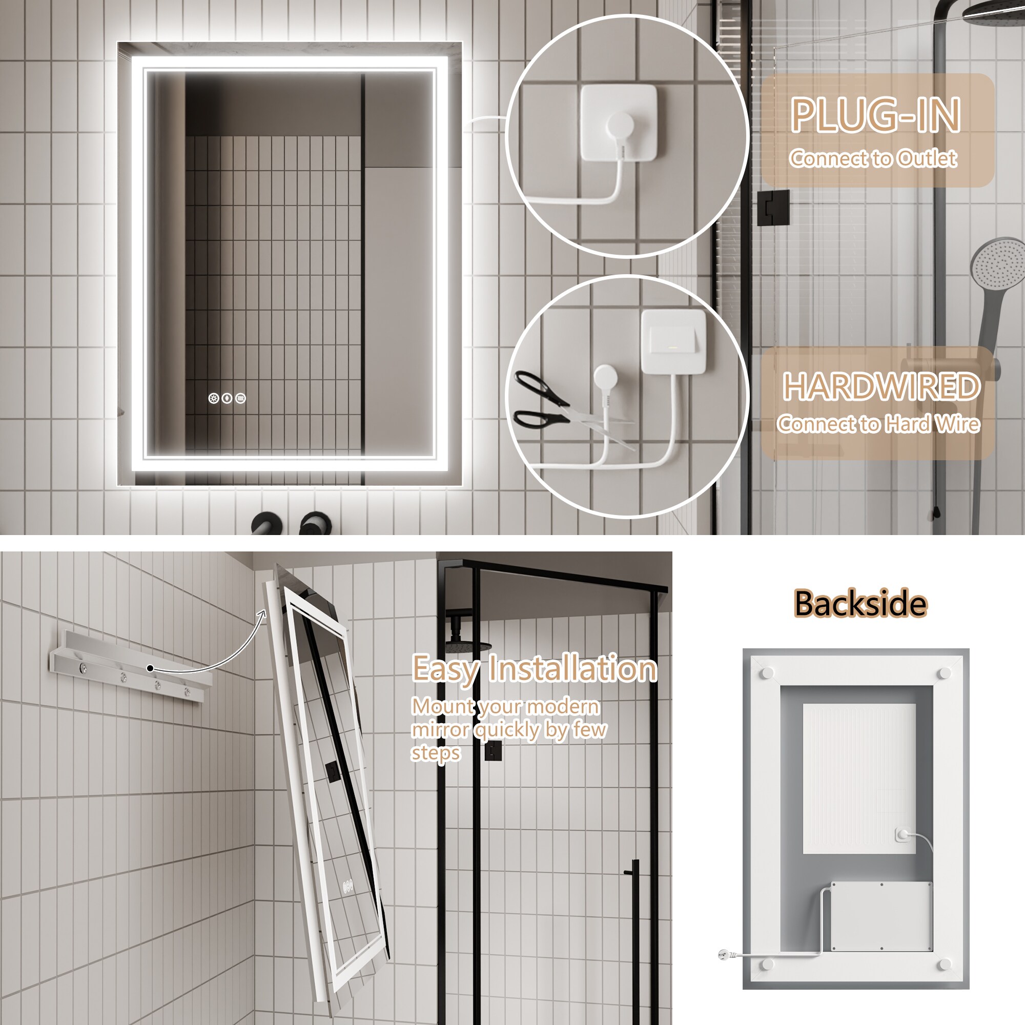 AAZJ JDEX-TF04MR2836 Framed-Bath-Mirrors - View #8