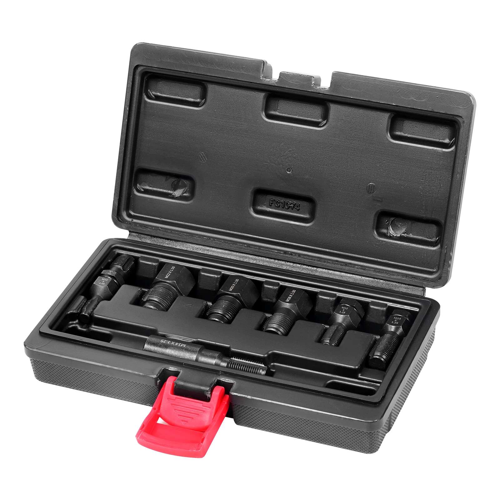 GIVIMO 7-Piece Metric Thread Chaser Set Thread Restorer Tool Kit M10 M12 M14 M18 M20 M22 Rethreading Kit with Storage Case for Spark Plug and Oxygen Sensor Thread Repair #ZMLW014GIVSS1077