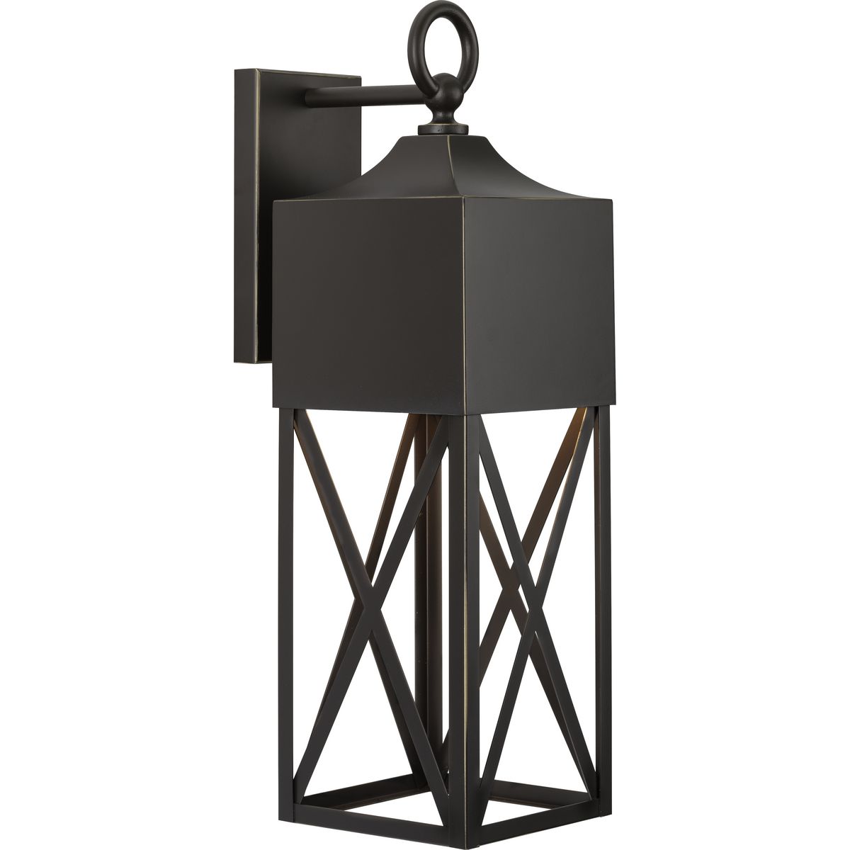Progress Lighting P560317-020 Birkdale 1 -Light 23.25-in H Antique Bronze Hardwired Dark Sky Outdoor Wall Light