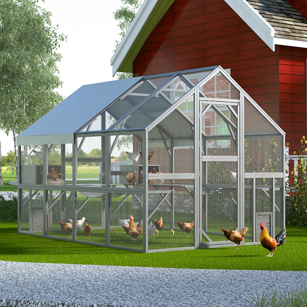 Homsee C-KF150158-05-AB Chicken-Coops-Rabbit-Hutches - View #2