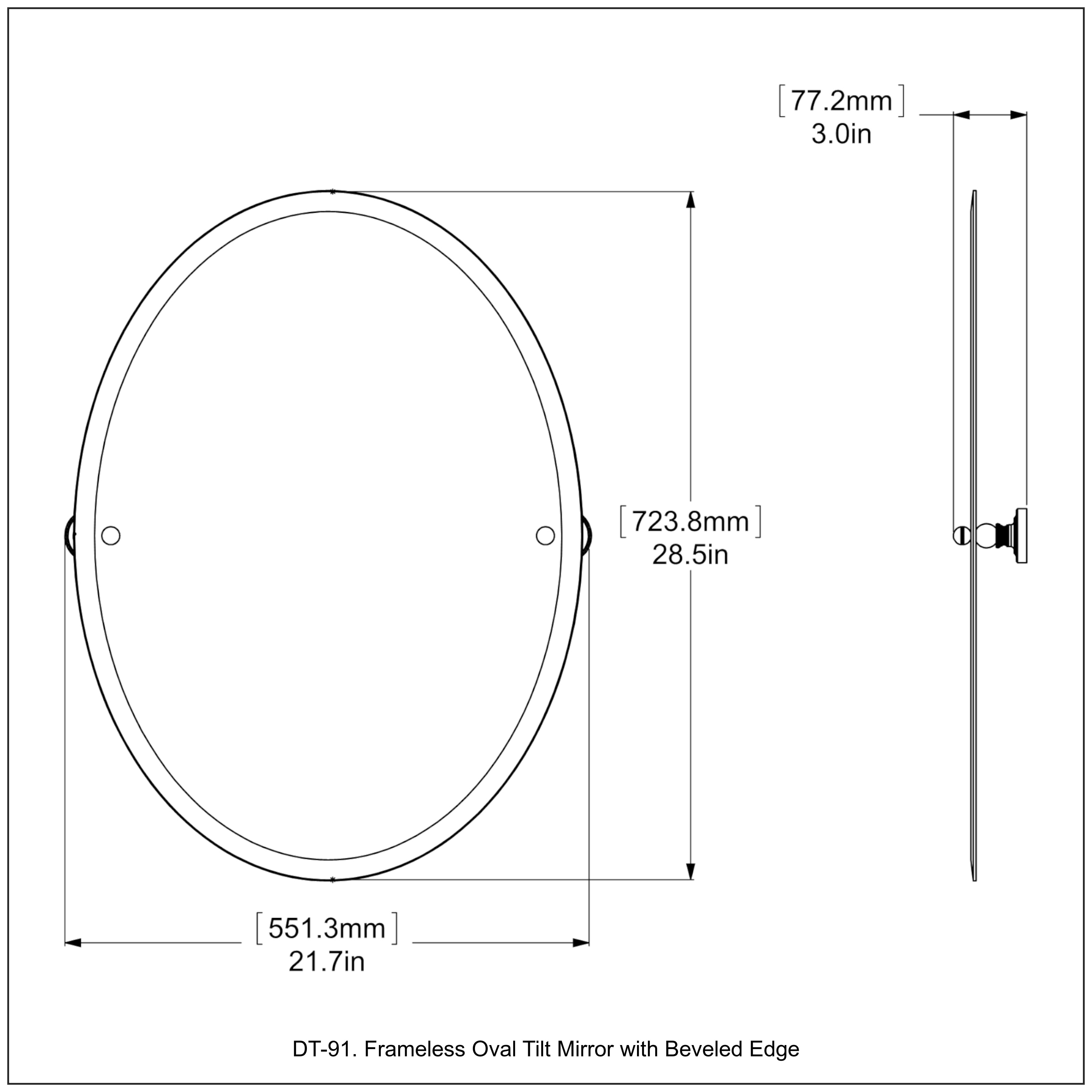 Allied Brass DT-91-GYM Framed-Bath-Mirrors - View #4
