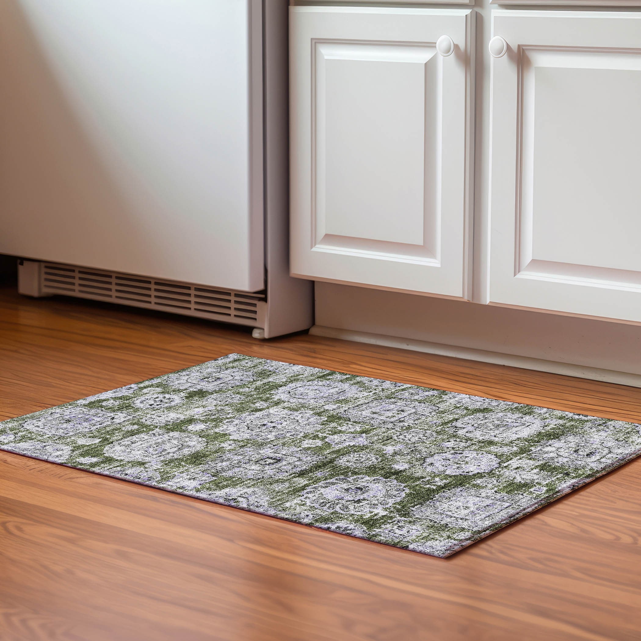 Addison Rugs AMF634OL20X30 Mayfield AMF634OL 2 x 3 (ft) Loomed Olive Rectangular Indoor Geometric Machine washable Pet Friendly Area rug