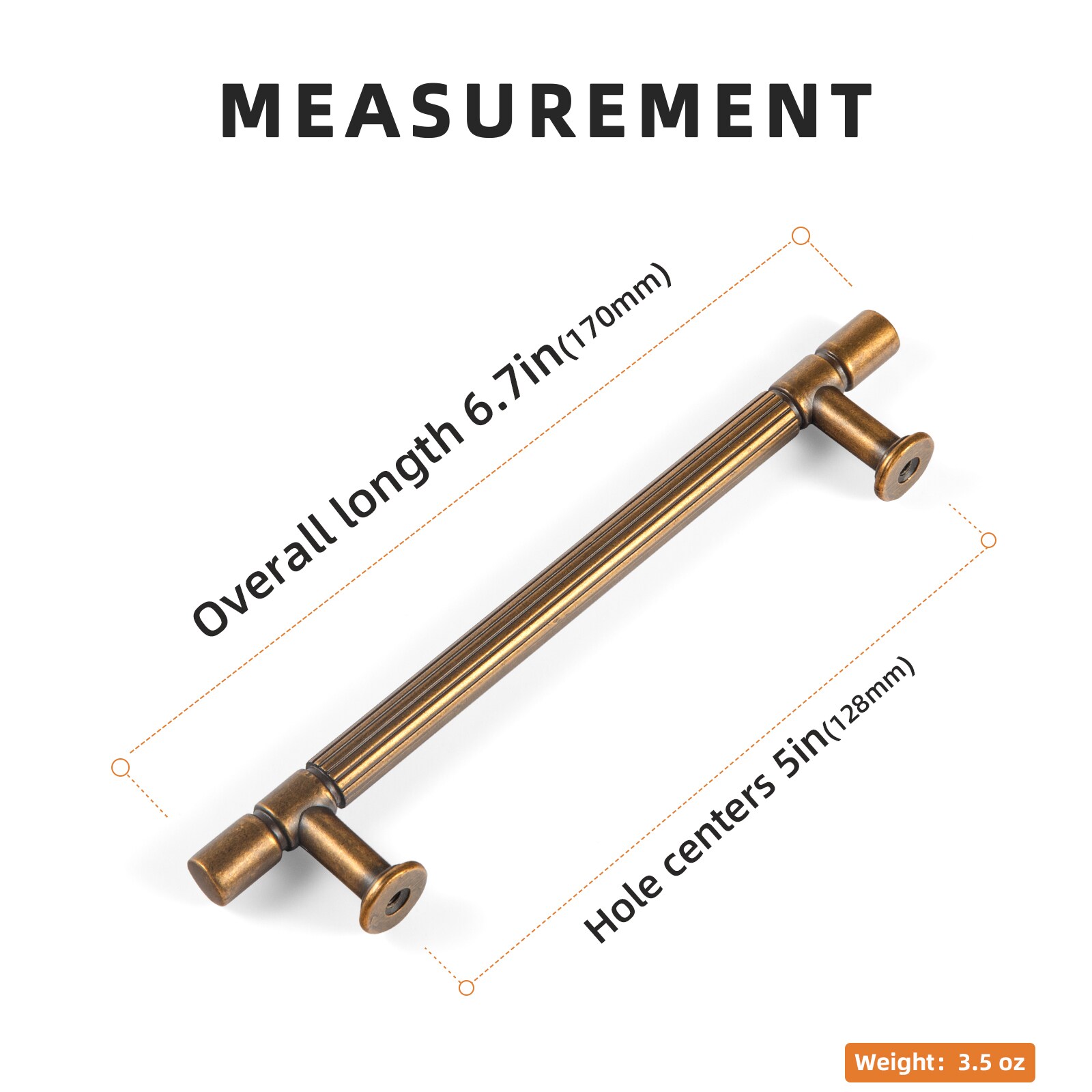 Miaokesen 9621GT-128 Cabinet-Pulls - View #2