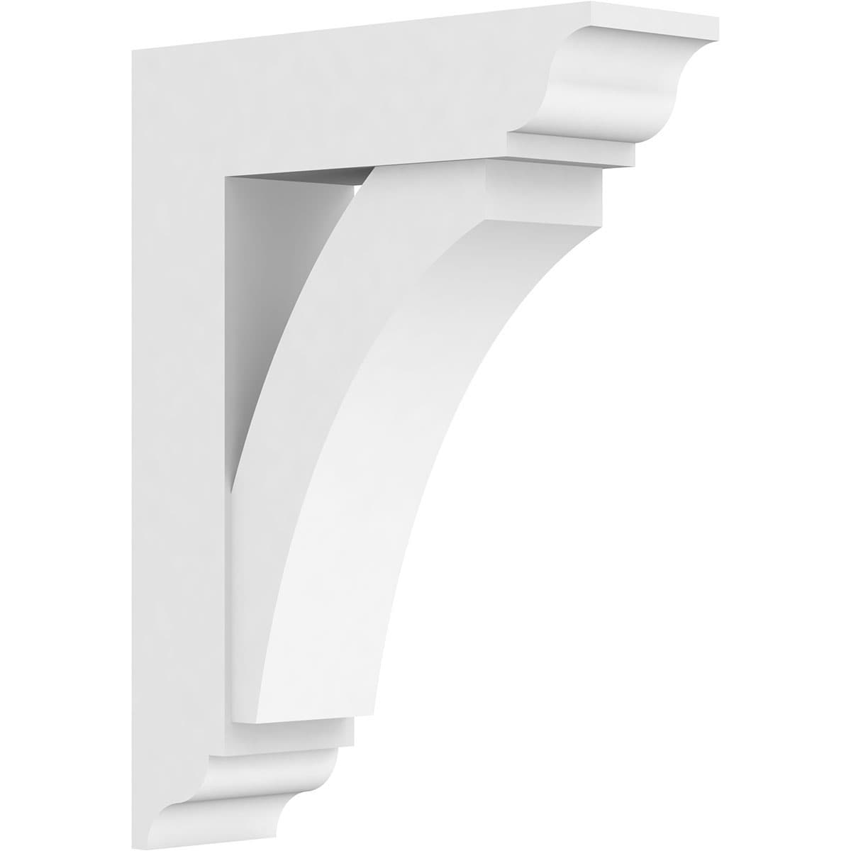 Ekena Millwork BKTP05X18X24THR01 Standard ThortonGrade 5-in x 18-in x 24-in Off-white PVC Standard bracket