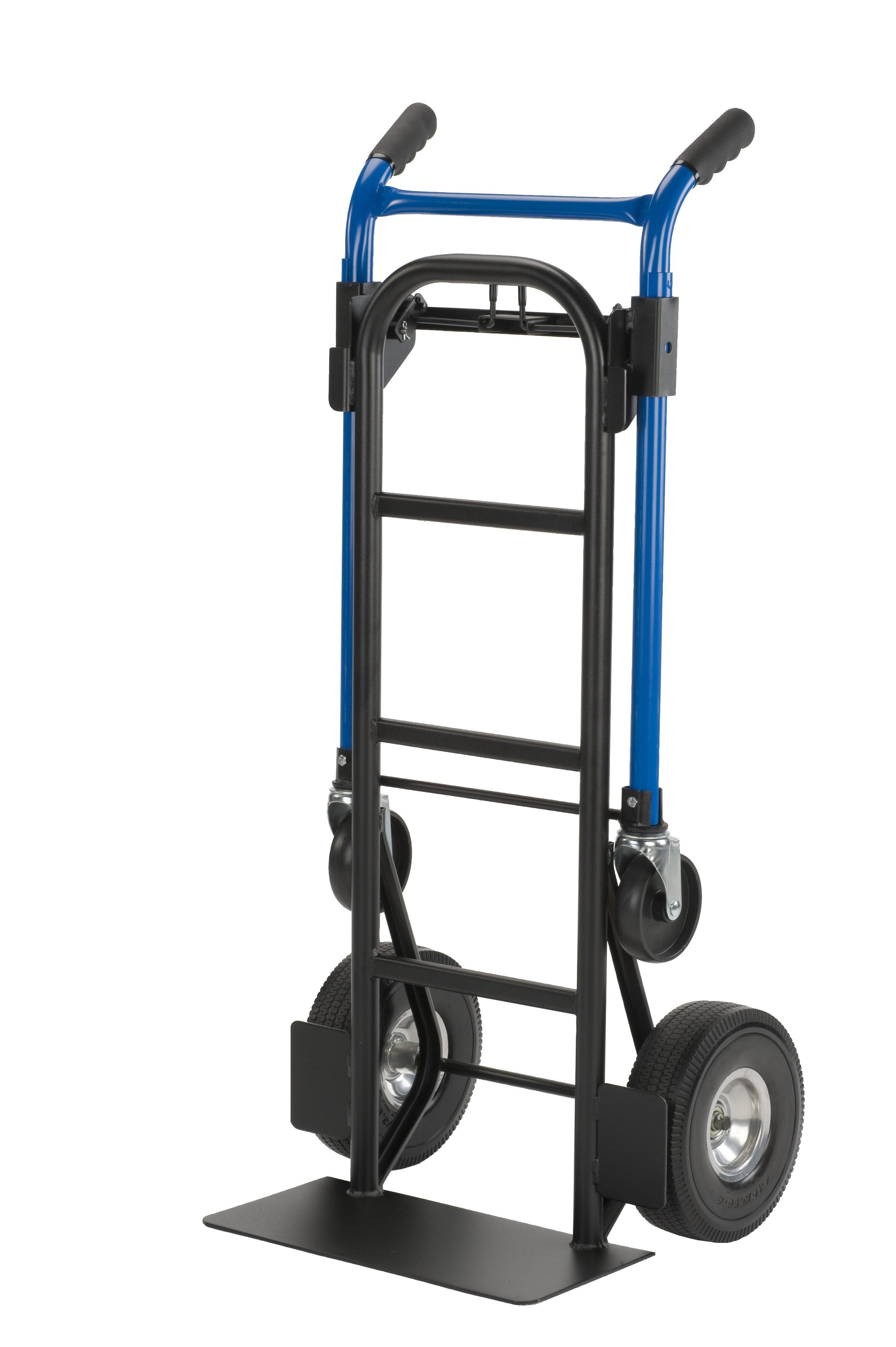 Ronlap Folding Hand Truck, Portable Dolly Cart Foldable Lightweight, 4  Wheels Push Cart Dolly for Moving, 120KG Heavy Duty Moving Dollys with  Wheels, Small Platform Hand Cart with 2 Ropes, Blue