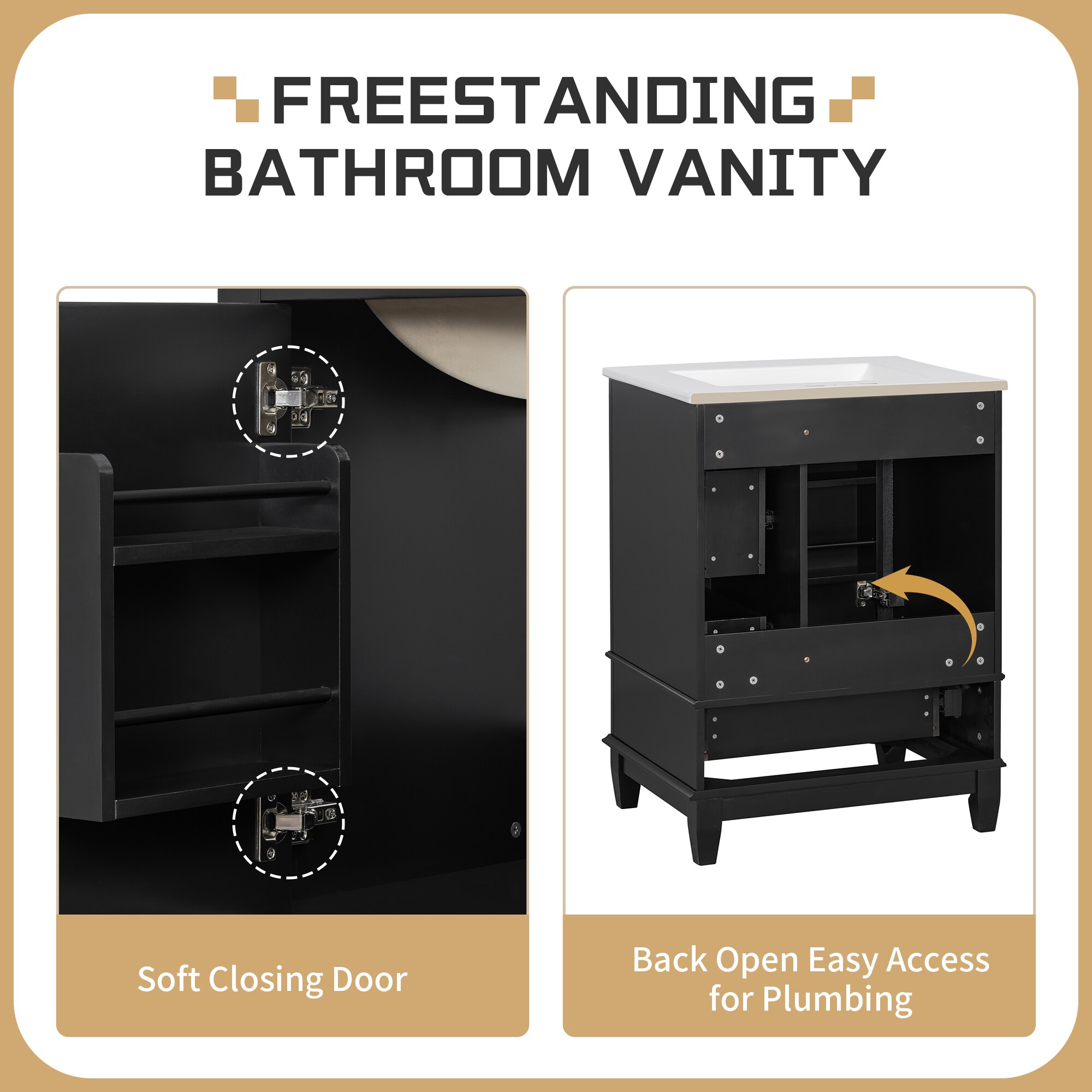 Zyerch FRAME133 Bath-Vanity-Combo - View #5