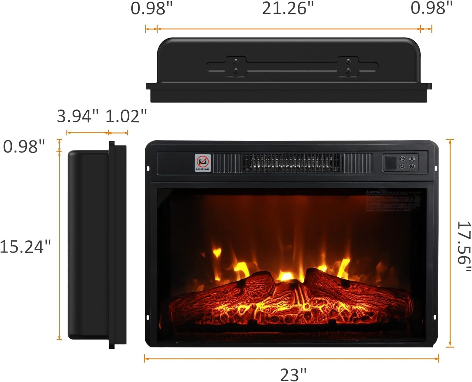 REIBII FXLS0604-5010Z25 Electric-Fireplaces - View #6