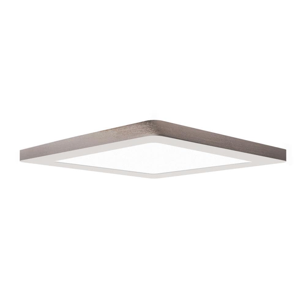 Access Lighting 20840LEDD-BS/ACR ModPLUS 1 -Light 8.5-in Brushed Steel Integrated LED Flush Mount Light