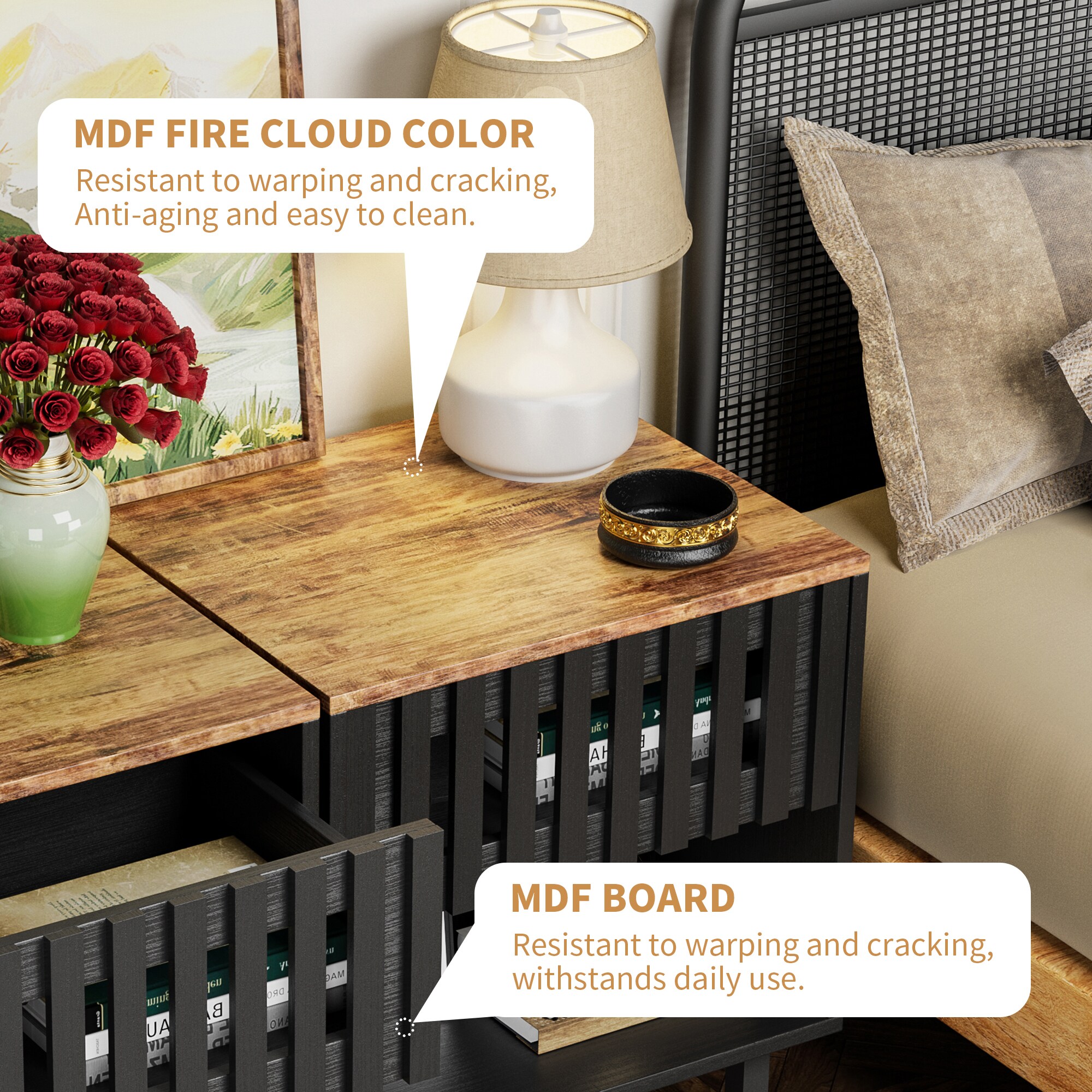 SINOFURN SYA330135BK nightstands - View #6