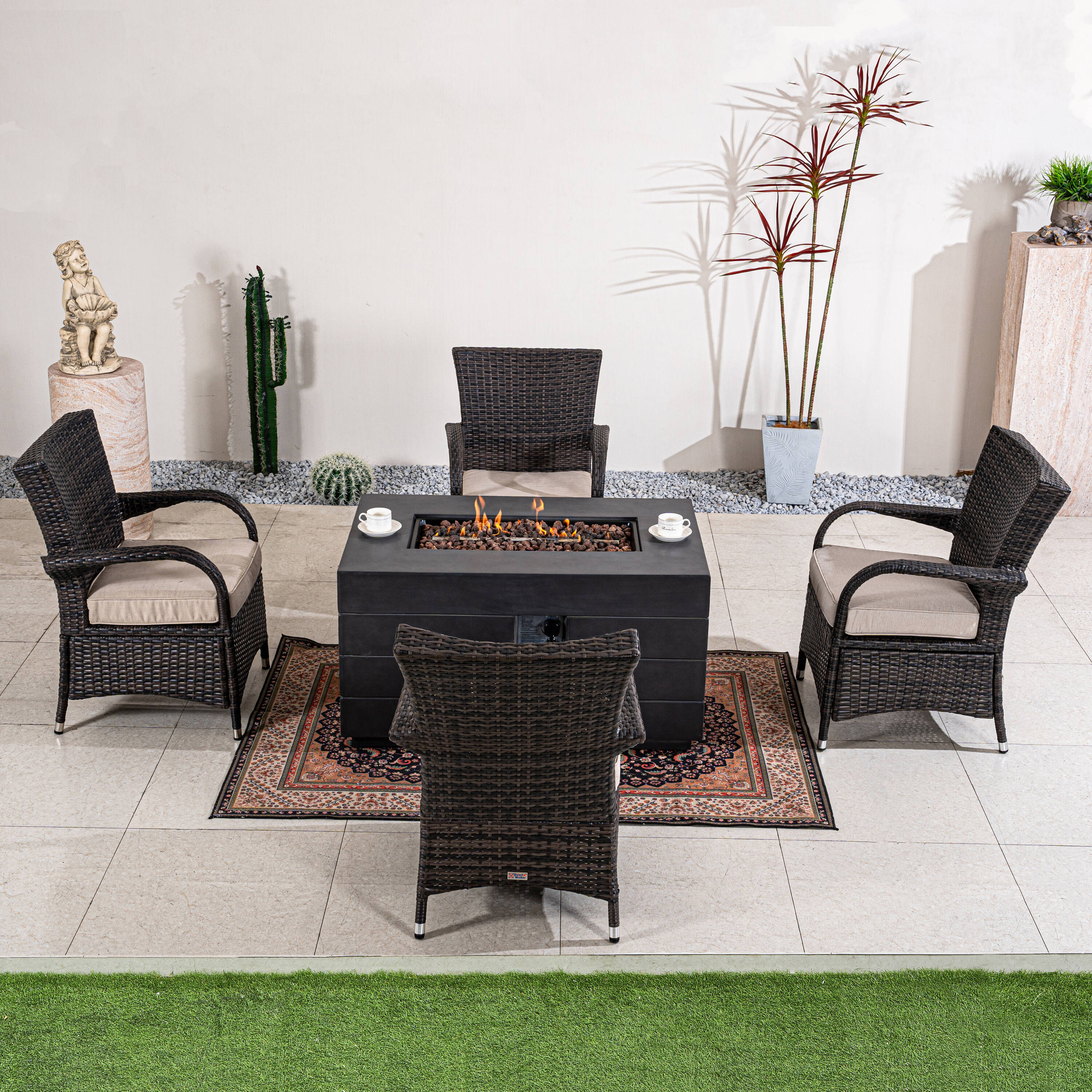 Direct Wicker DWG-2150DG1123B Patio-Conversation-Sets - View #3