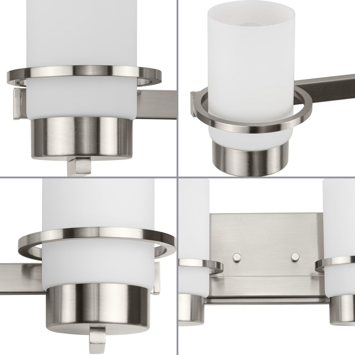 Progress Lighting Reiss 5.75-in 4-Light Brushed Nickel Led Modern 