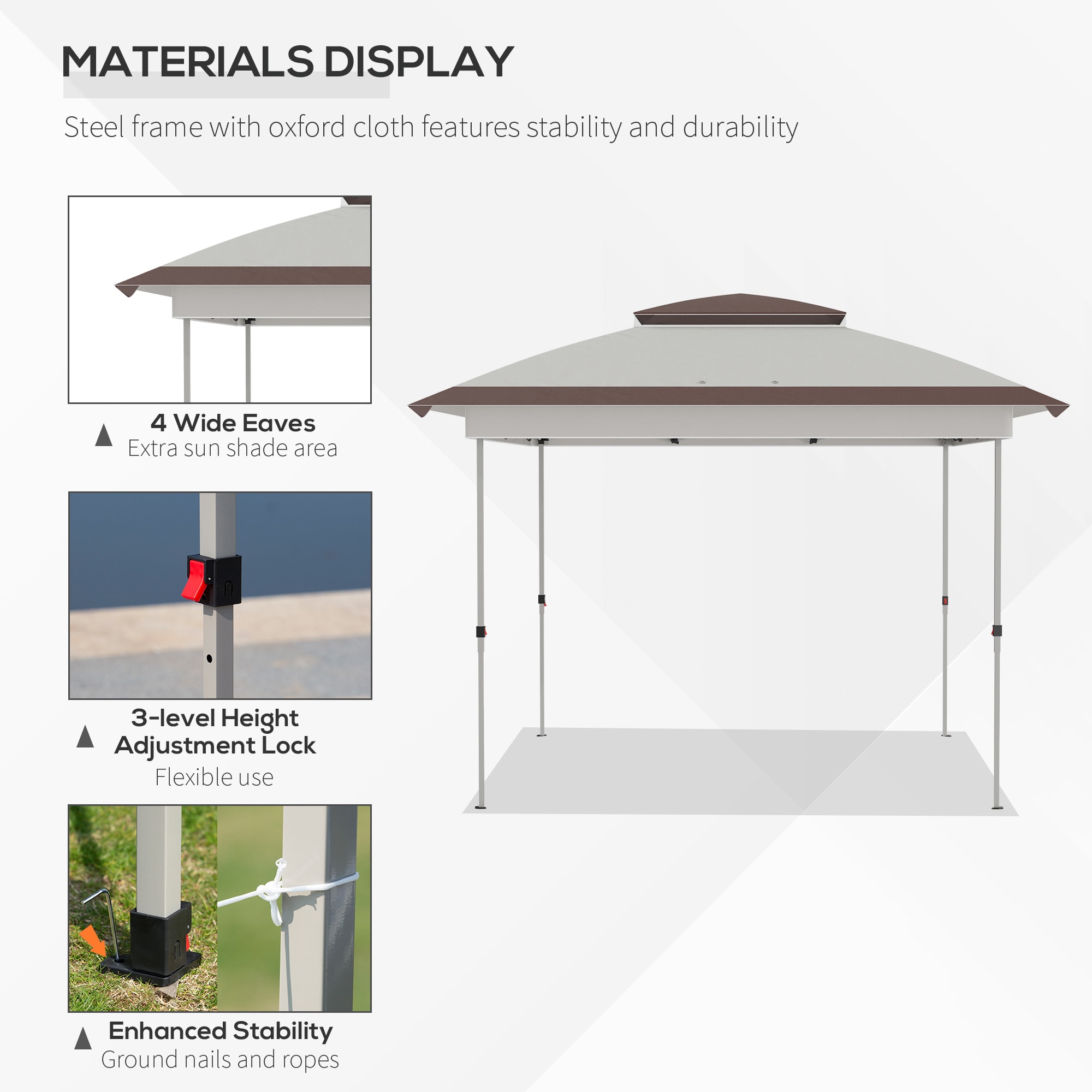 Forclover HYFC-2974 Wood-Resin-Gazebos - View #6