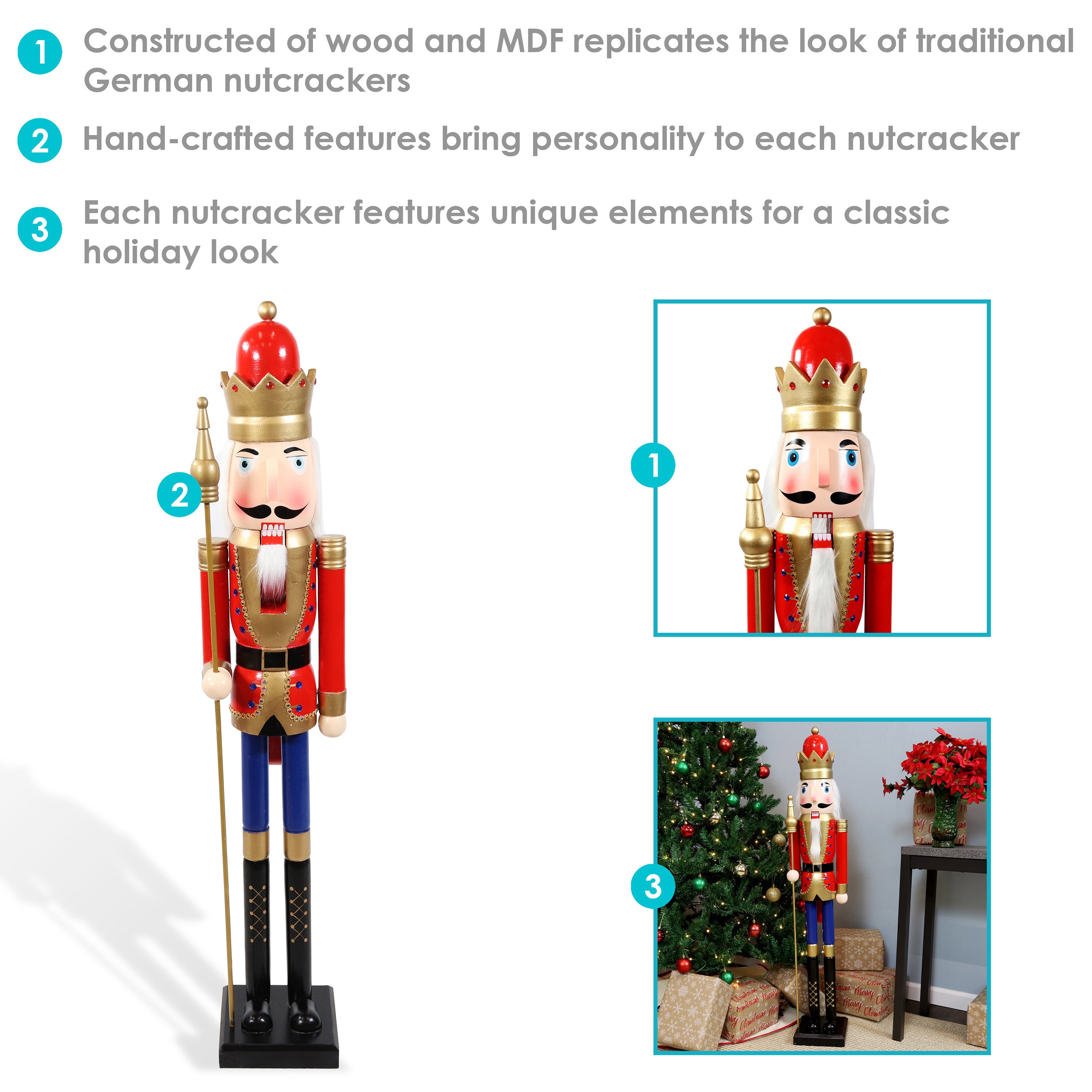 Sunnydaze Decor HB-206 Table-Christmas-Decorations - View #10