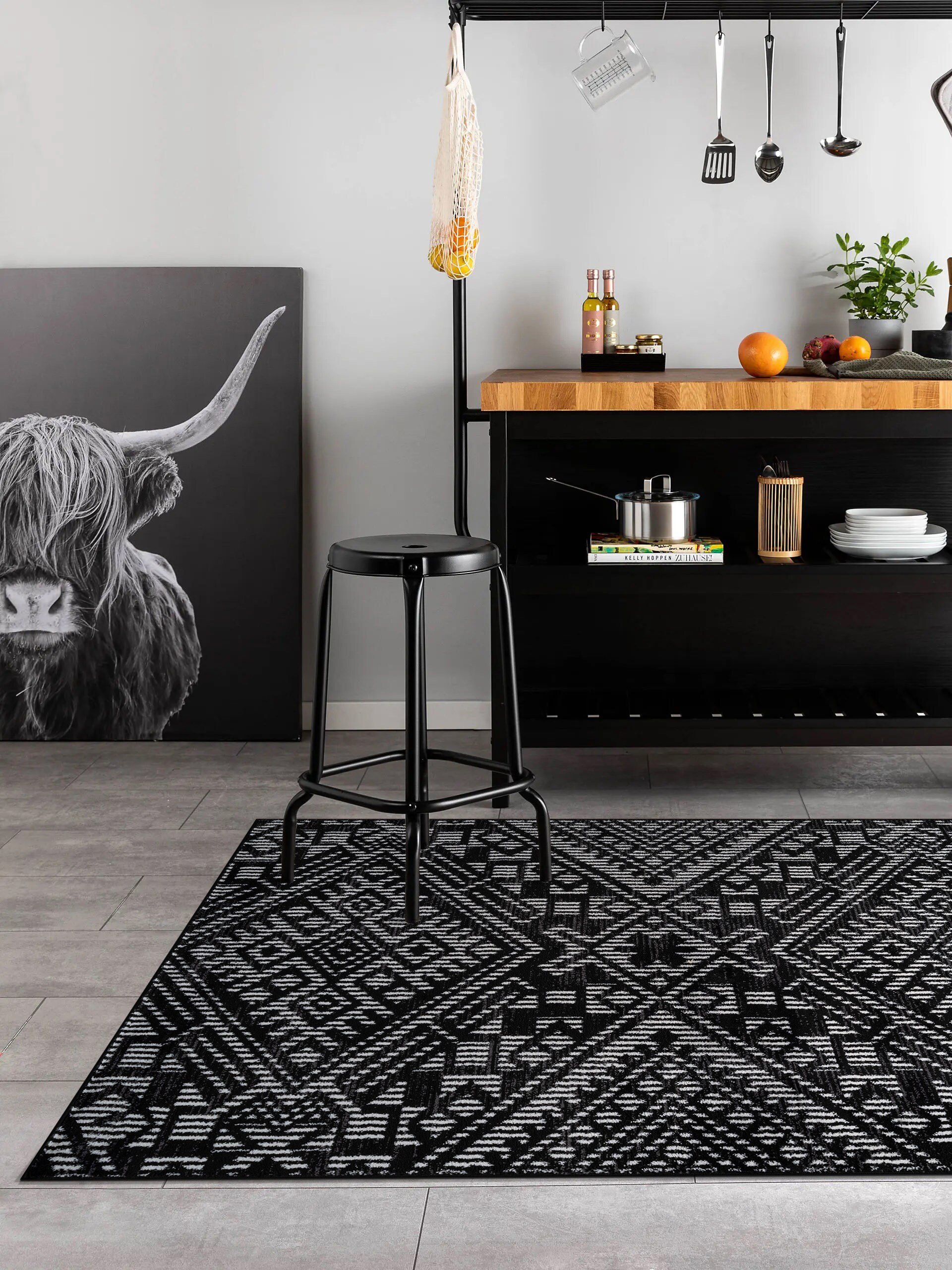 World Rug Gallery WR141BLACK4X6 rugs - View #2