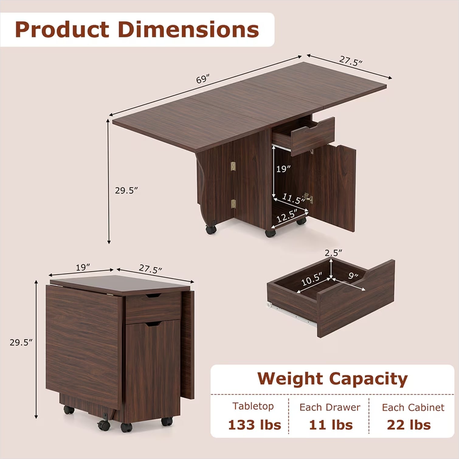 FlowLuxe QAGDPGD8ZVDJ Dining-Tables - View #6