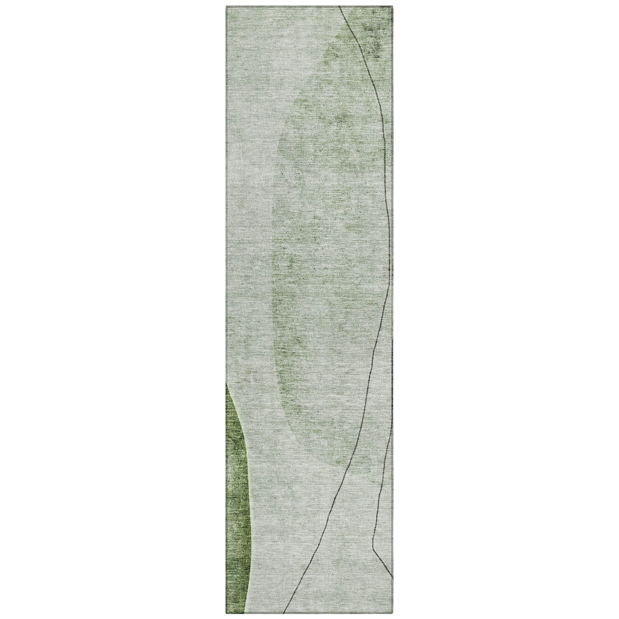 Addison Rugs ACN696GE2X8 Chantille ACN696GE 2 x 7 (ft) Polyester Green Rectangular Indoor/Outdoor Geometric Machine washable Area rug