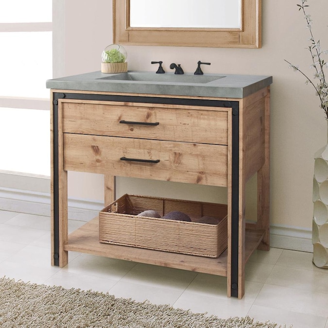 Natural Bathroom Vanity Cabinet, Furniture Bathroom Vanity