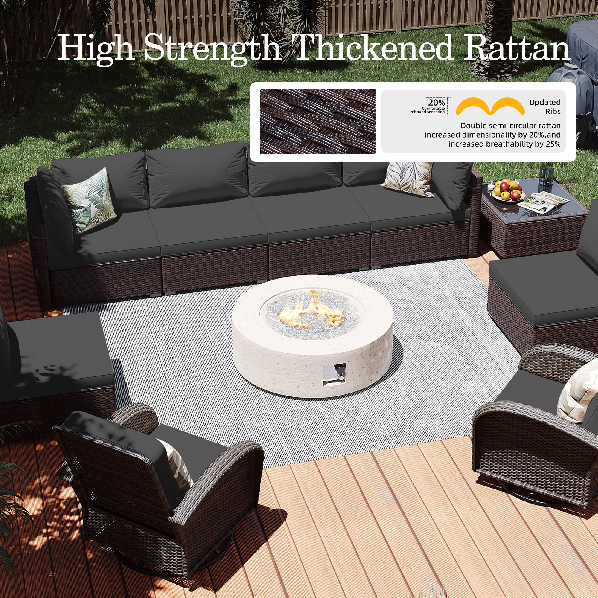 Patio Watcher LS-RT7Y11-42SMH-B3 Patio-Conversation-Sets - View #3