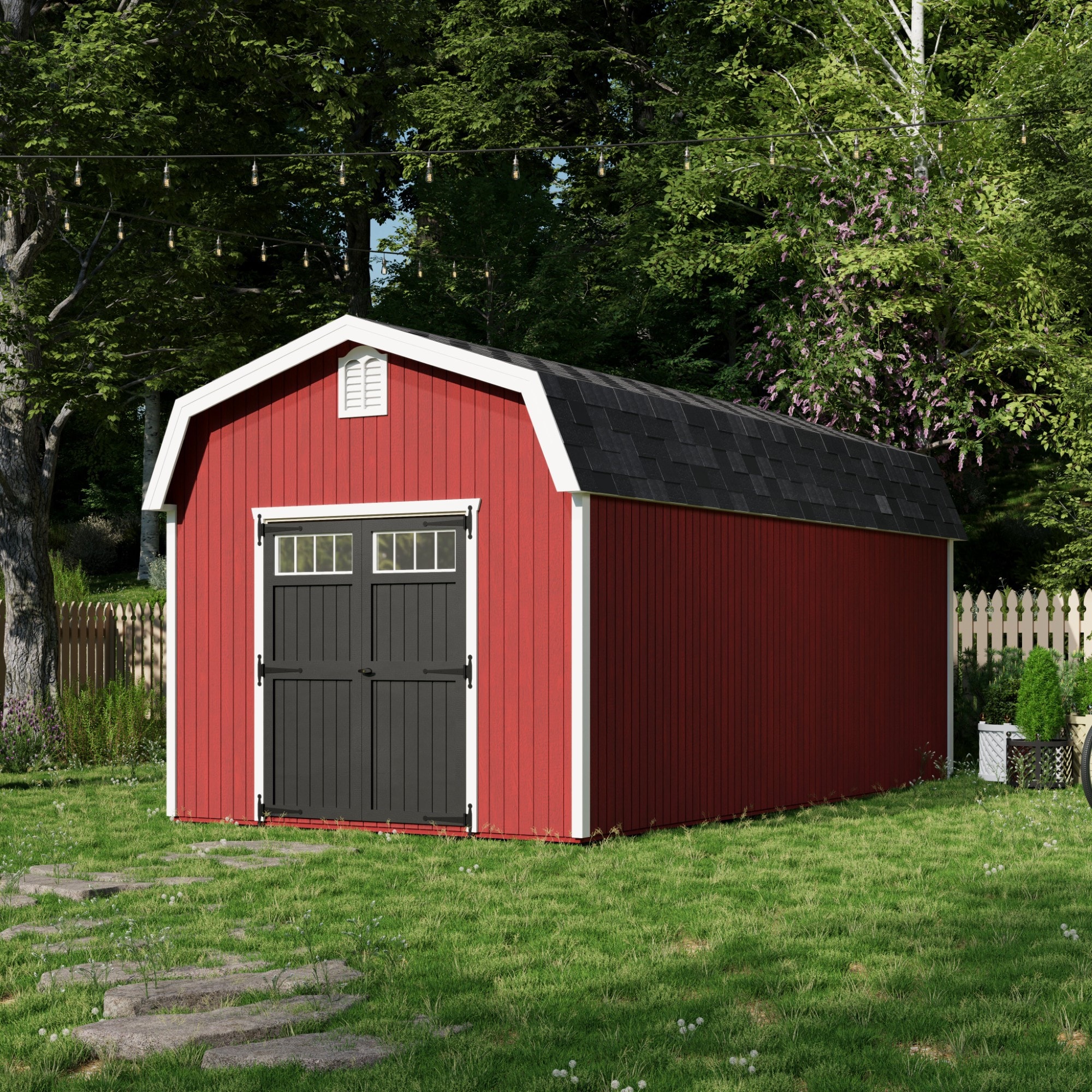 Little Cottage Co 10X20 WBCGS-PC-FK Wood-Storage-Buildings - View #2